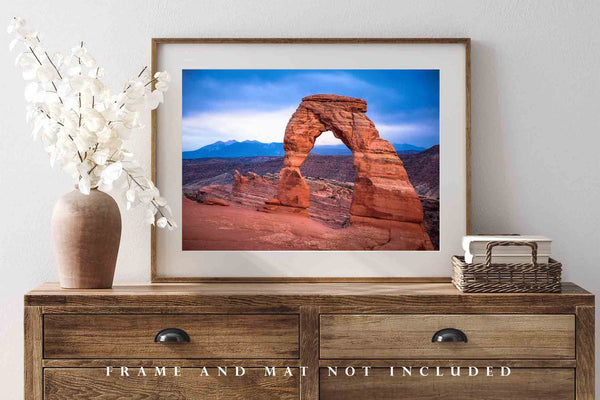 Southwestern Wall Art - Picture of Delicate Arch in Arches National Park Utah - Landscape Photography Photo Print Artwork Decor