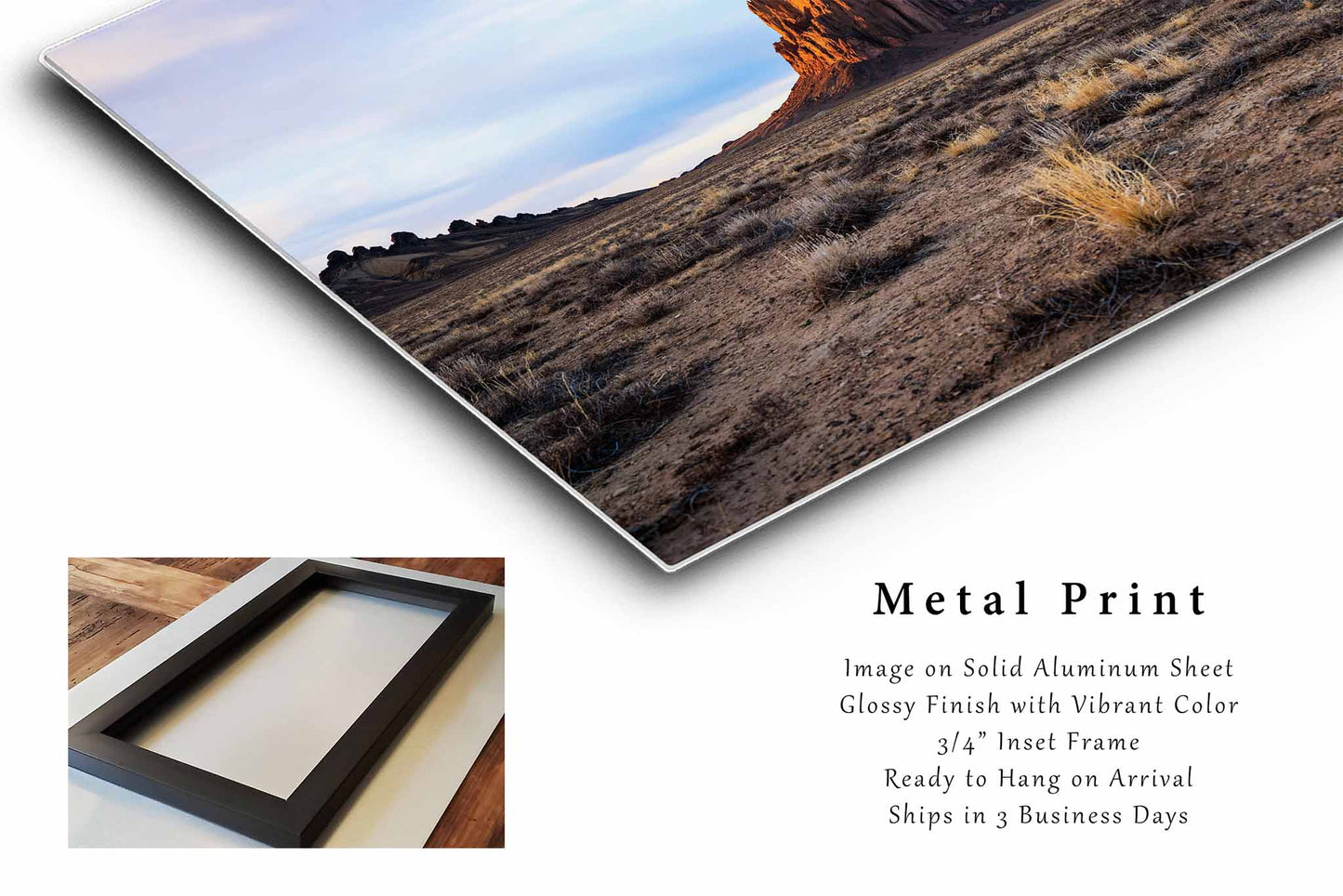 Shiprock Metal Print | Four Corners Photography | Navajo Land Wall Art | New Mexico Photo | Southwestern Decor | Ready to Hang