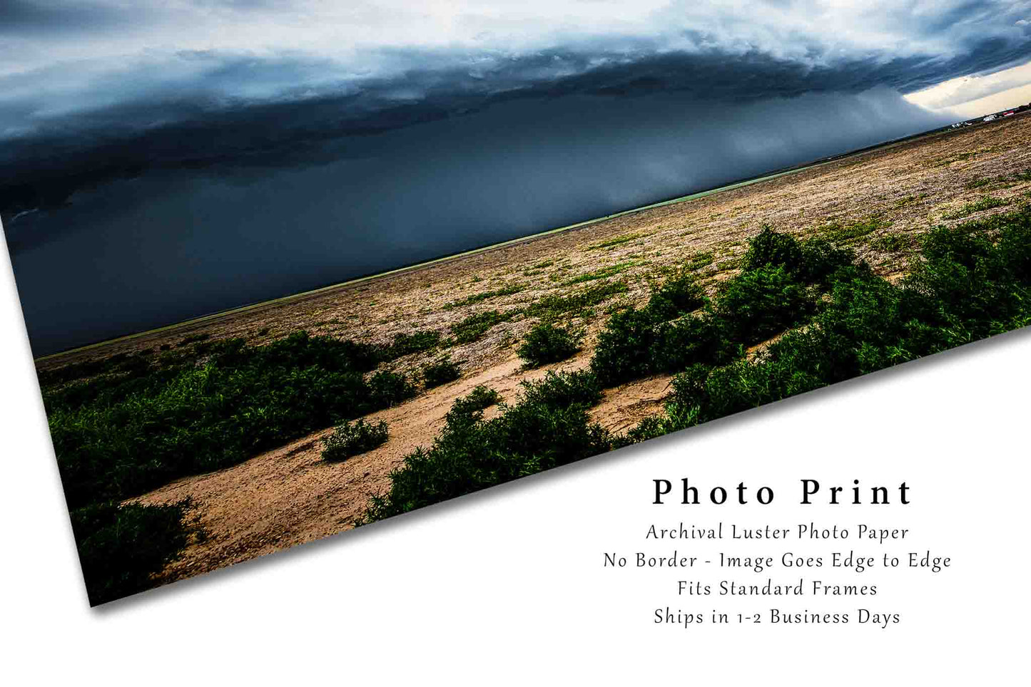 Storm Photo Print | Drought Busting Thunderstorm Picture | Kansas Wall Art | Rain Photography | Great Plains Decor