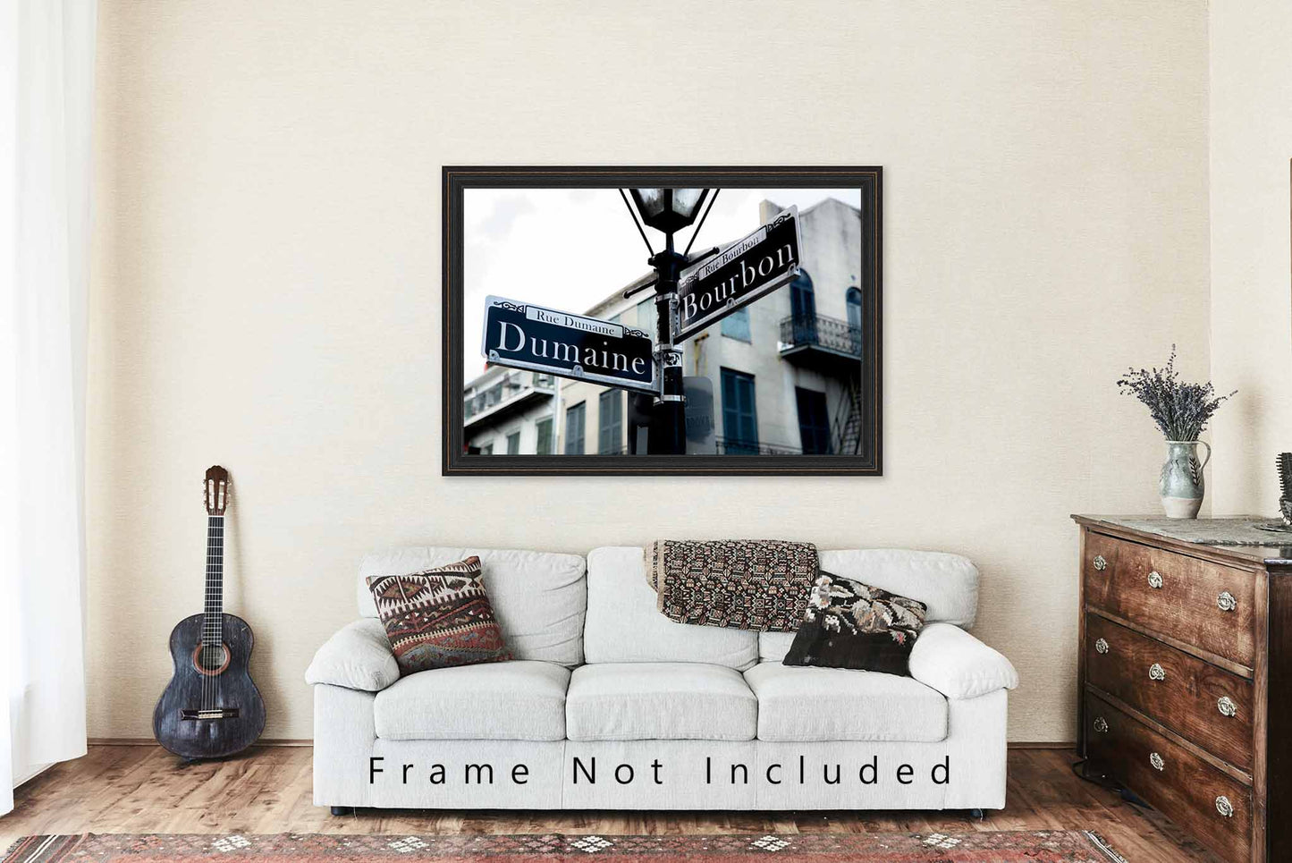 NOLA Photo Print | Dumaine and Bourbon Street Sign Picture I Louisiana Wall Art | New Orleans Photography | French Quarter Decor