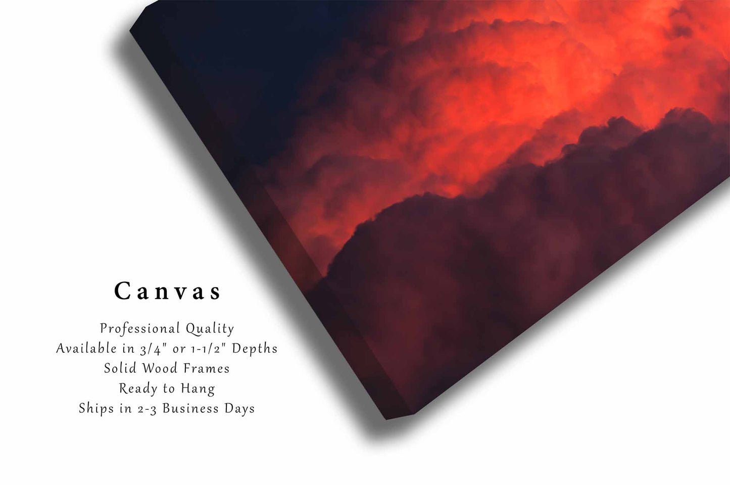 Storm Cloud Canvas | Cumulonimbus Gallery Wrap | Stormy Sky Photography | Texas Wall Art | Weather Decor | Ready to Hang