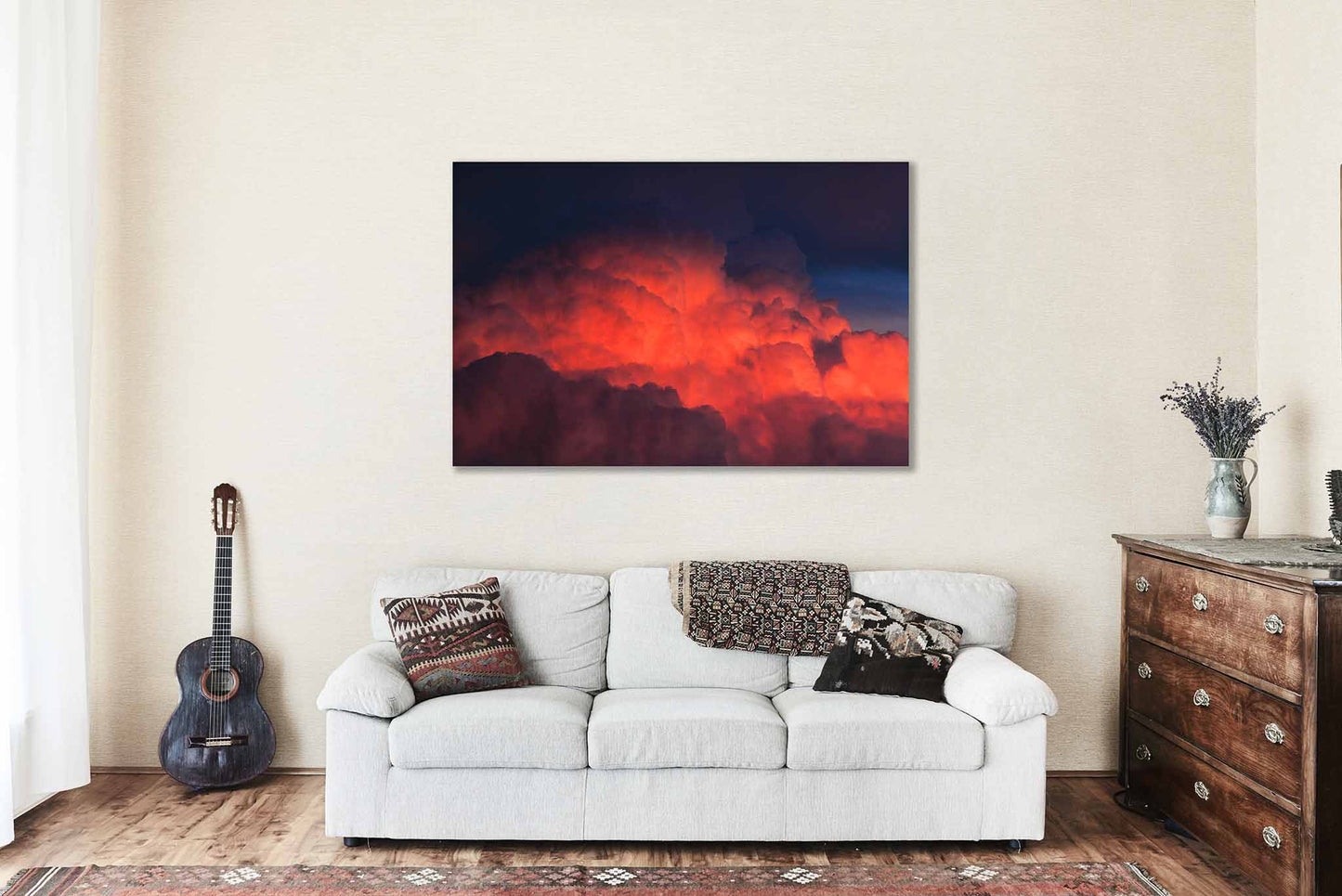 Storm Cloud Canvas | Cumulonimbus Gallery Wrap | Stormy Sky Photography | Texas Wall Art | Weather Decor | Ready to Hang