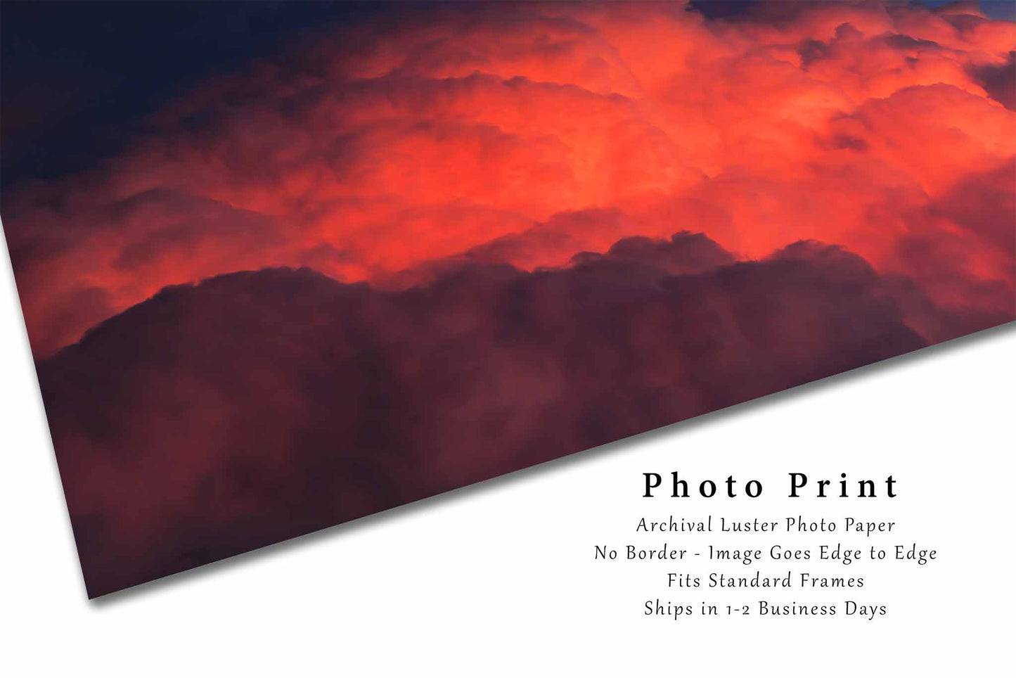 Storm Cloud Photography Print | Cumulonimbus Picture | Stormy Sky Wall Art | Texas Photo | Weather Decor | Not Framed