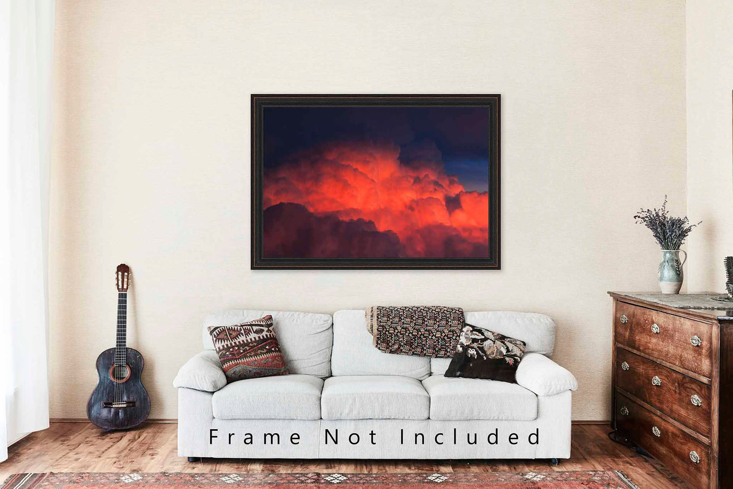 Storm Cloud Photography Print | Cumulonimbus Picture | Stormy Sky Wall Art | Texas Photo | Weather Decor | Not Framed