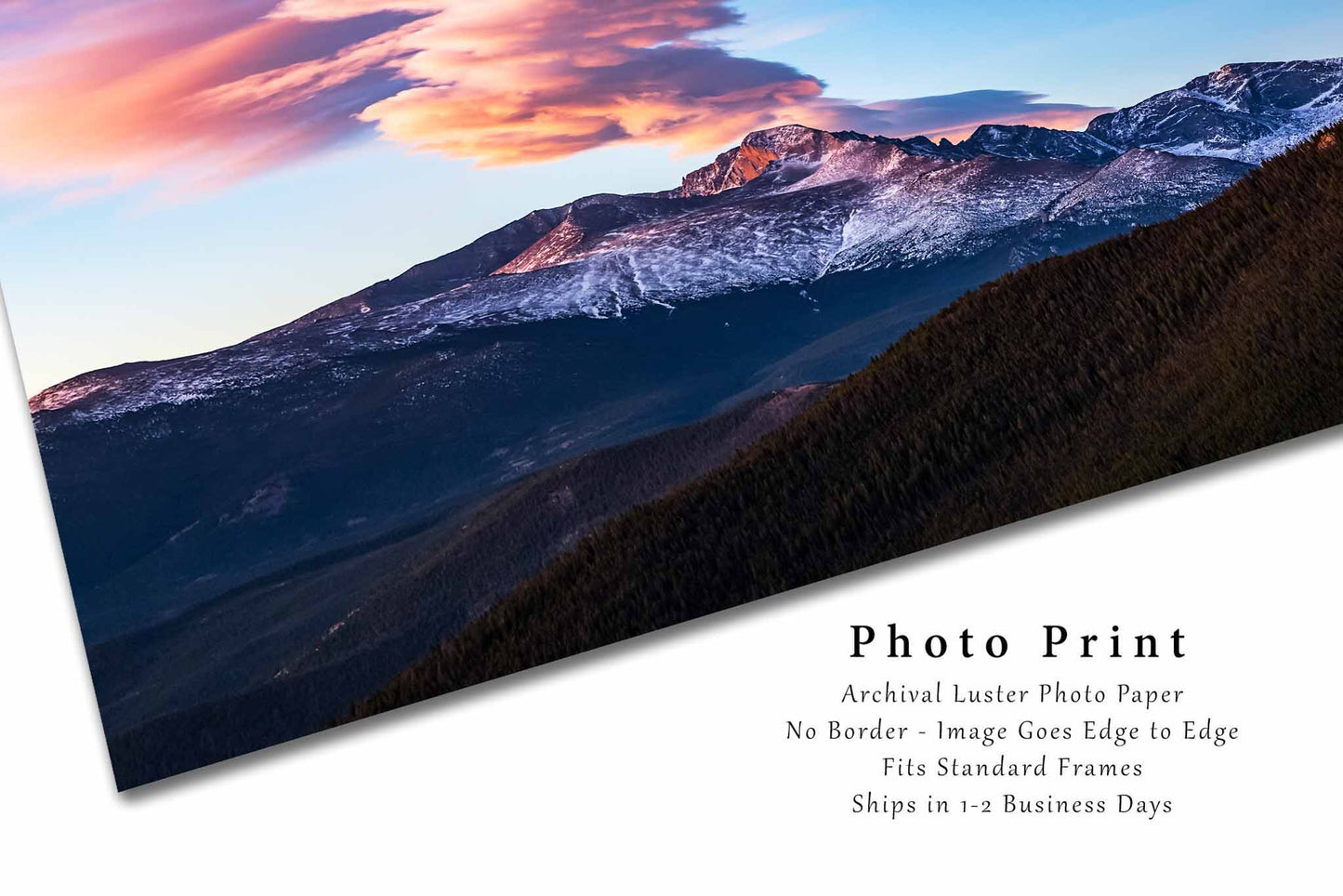 Longs Peak Photography Print | Rocky Mountains Picture | Western Wall Art | Colorado Landscape Photo | Nature Decor | Not Framed