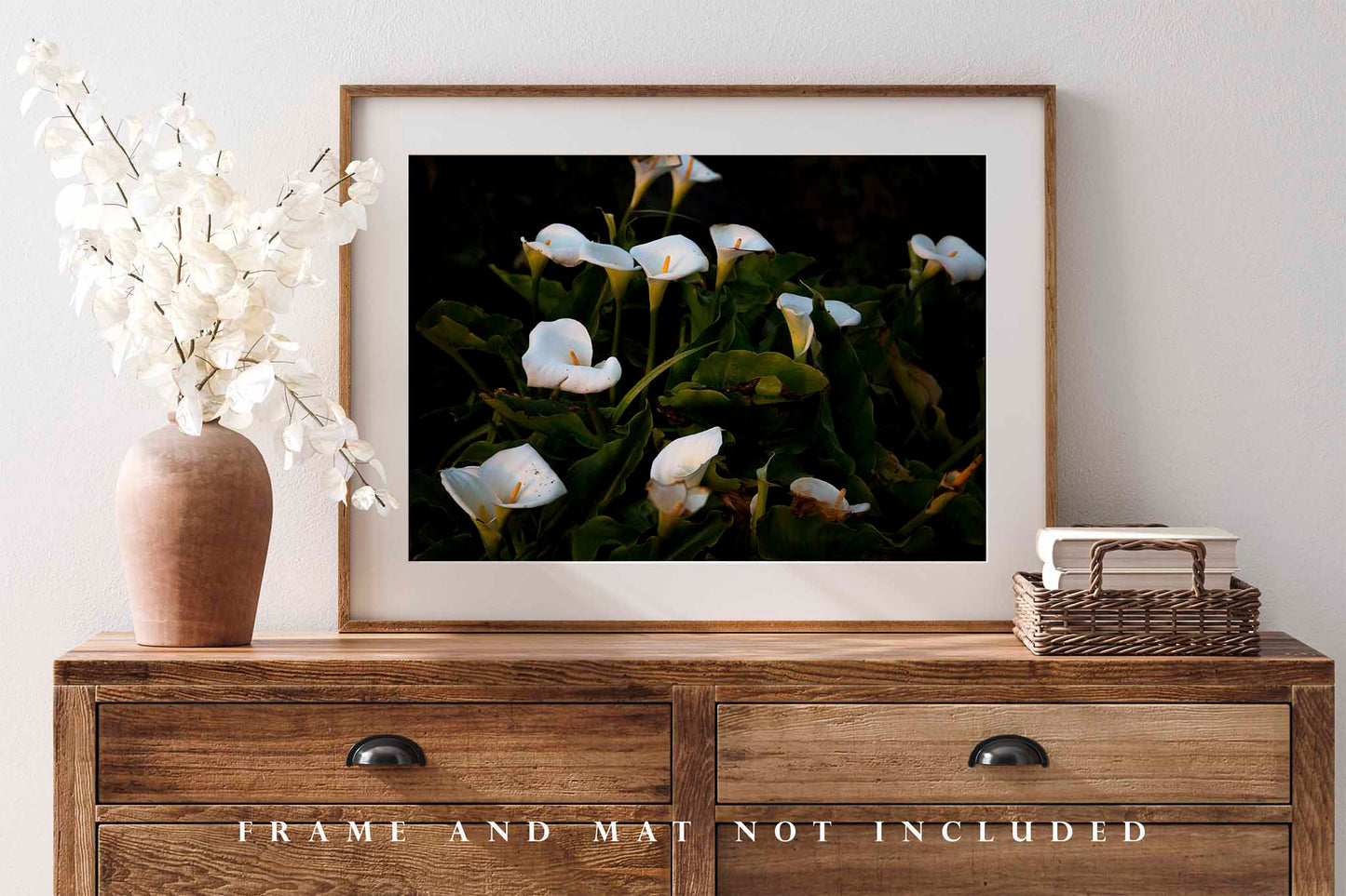 Wild Calla Lilies in Big Sur California Photo Print (Unframed) | Flower Wall Art Nature Decor