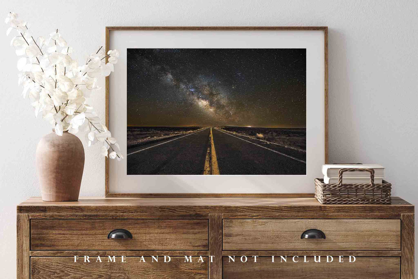 Milky Way Photography Print | Highway Picture | Arizona Wall Art | Night Sky Photo | Celestial Decor | Not Framed