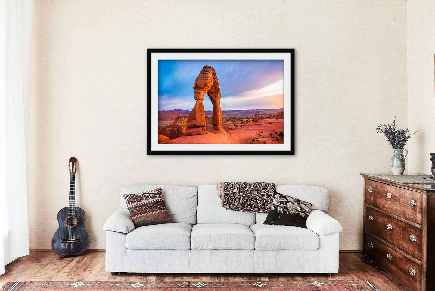 Delicate Arch Framed and Matted Print | Arches National Park Photo | Desert Decor | Utah Photography | Western Wall Art | Ready to Hang