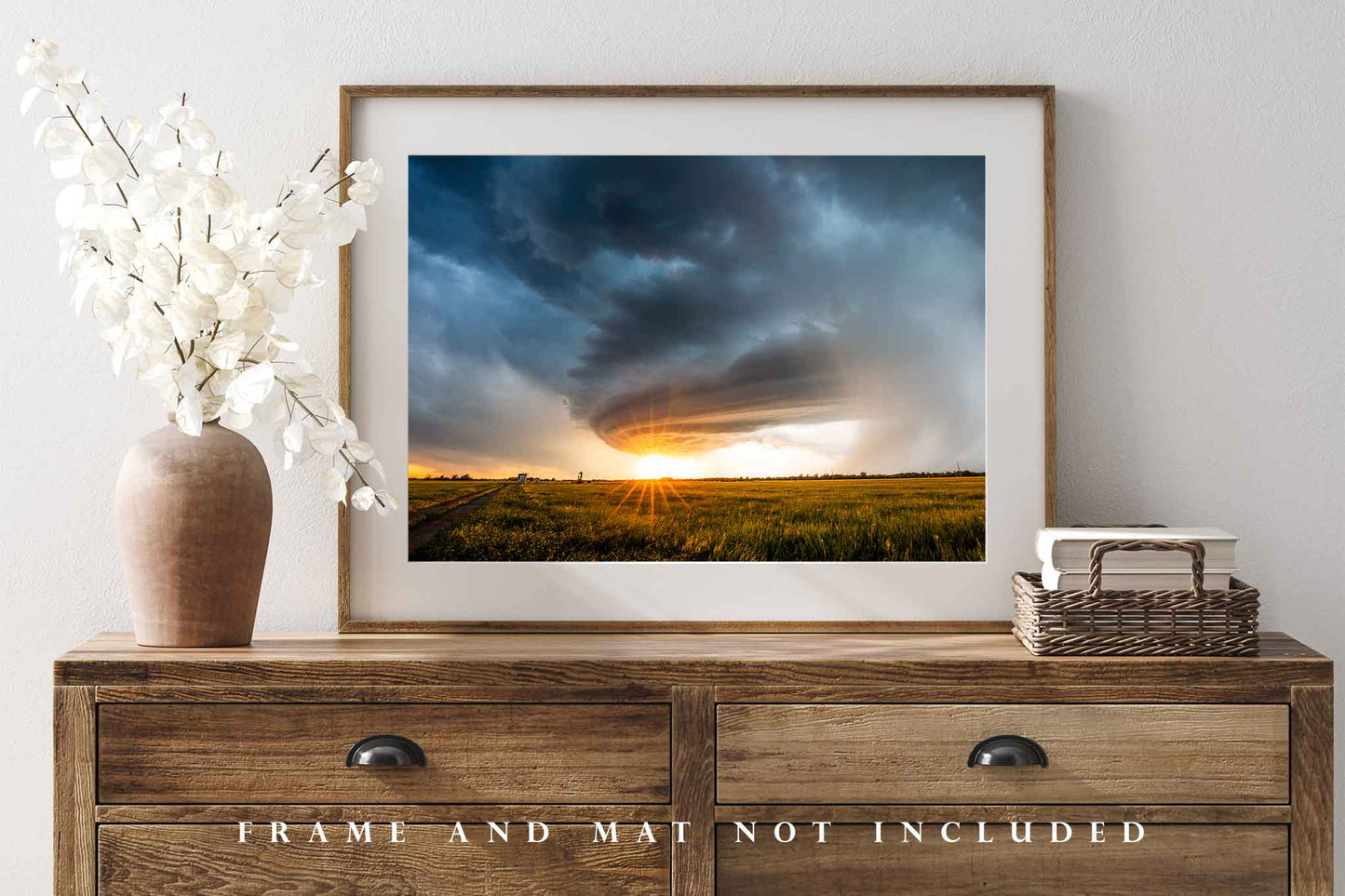 Thunderstorm Photo Print | Stormy Sunset Picture | Oklahoma Wall Art | Sky Photography | Weather Decor