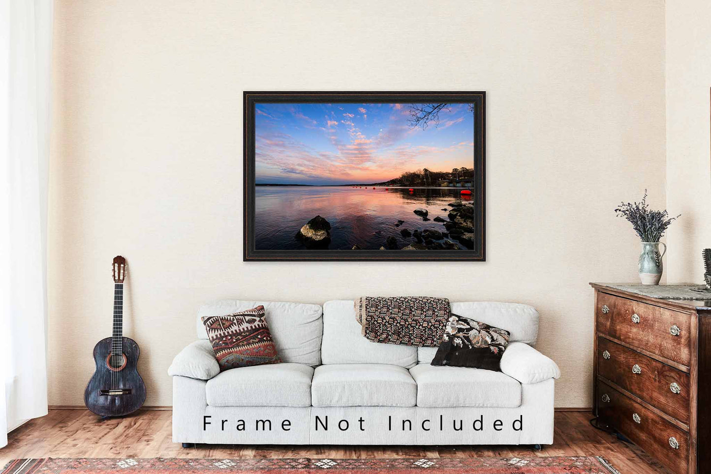 Grand Lake Photography Print | Sunset Picture | Oklahoma Wall Art | Peaceful Photo | Vacation Decor | Not Framed