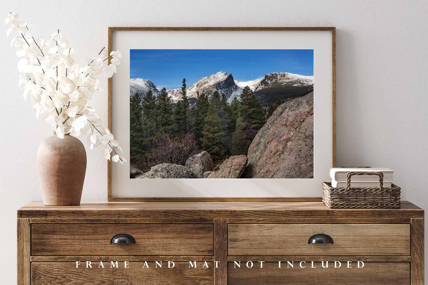 Hallett Peak Photography Print | Rocky Mountain National Park Picture | Western Wall Art | Colorado Landscape Photo | Nature Decor | Not Framed