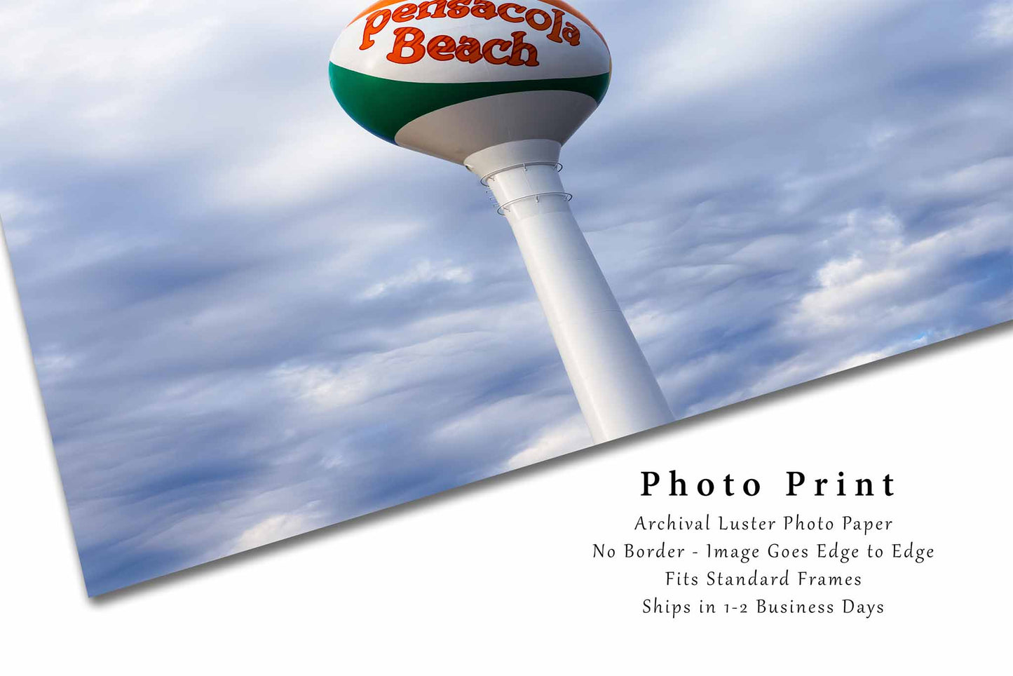 Pensacola Beach Water Tower Photography Print | Gulf Coast Picture | Travel Wall Art | Florida Photo | Coastal Decor | Not Framed