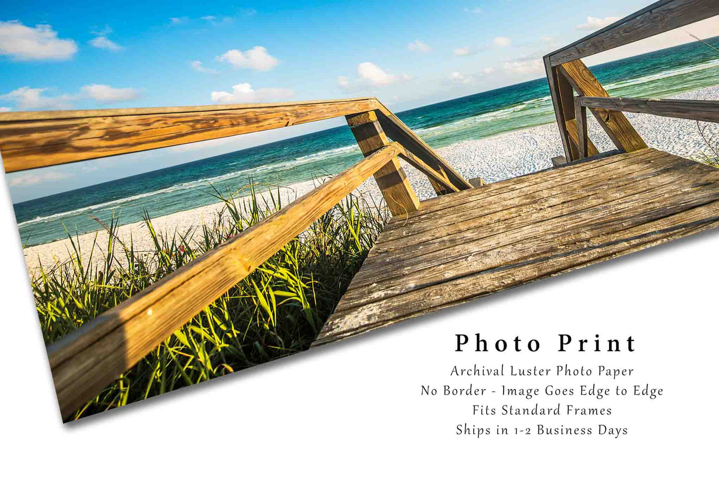 Boardwalk Photography Print | Coastal Picture | Gulf Coast Wall Art | Florida Photo | Beach Decor | Not Framed
