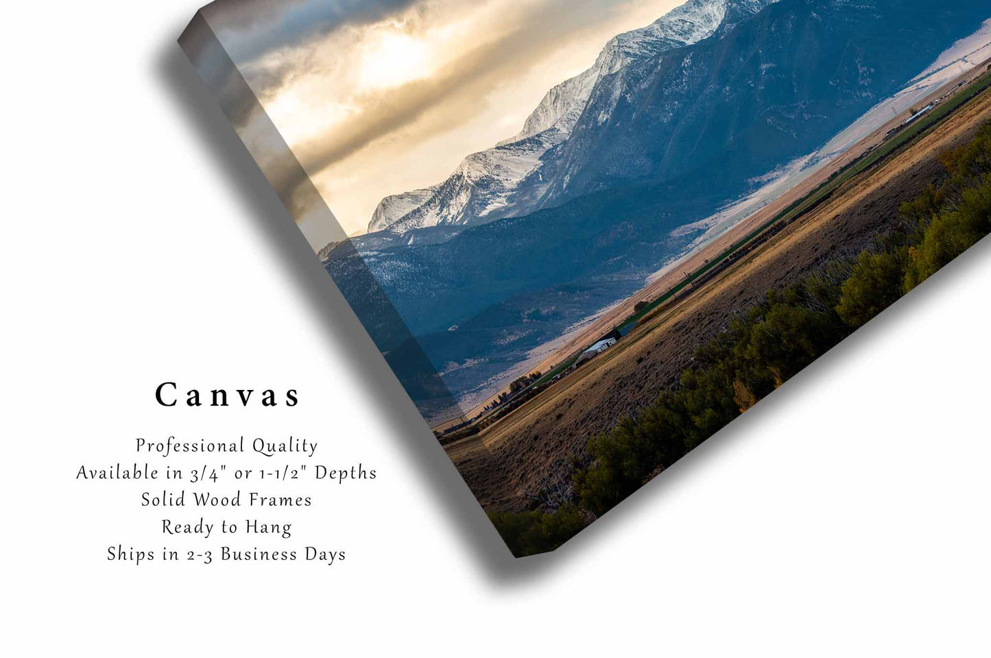 Rocky Mountains Canvas | Snowy Peaks Gallery Wrap | Rockies Photography | Montana Landscape Wall Art | Nature Decor | Ready to Hang