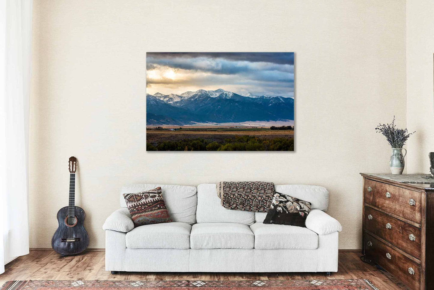 Rocky Mountains Canvas | Snowy Peaks Gallery Wrap | Rockies Photography | Montana Landscape Wall Art | Nature Decor | Ready to Hang