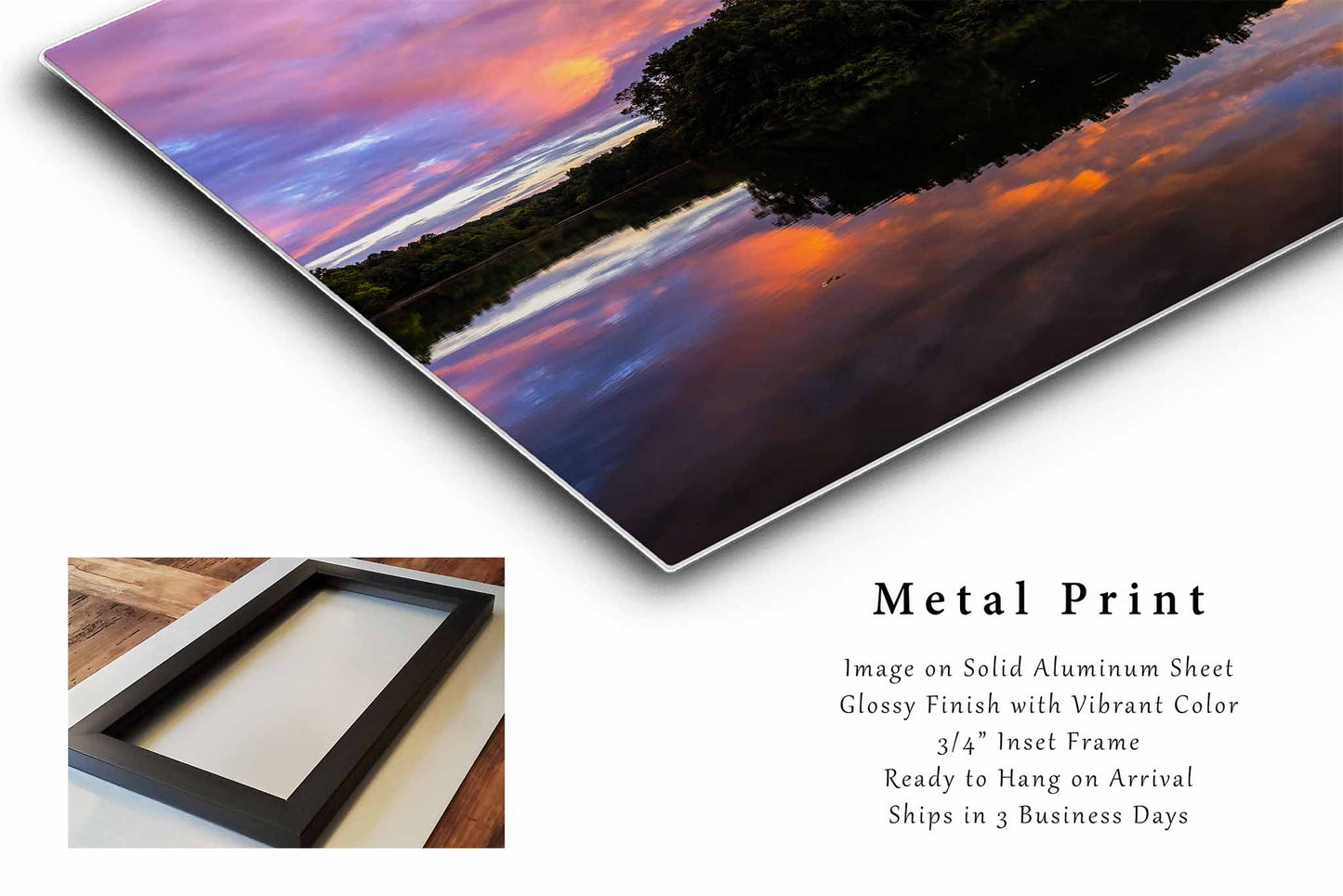 Lake Woodhaven Metal Print | Reflection Photography | Appalachian Wall Art | Tennessee Landscape Photo | Nature Decor | Ready to Hang