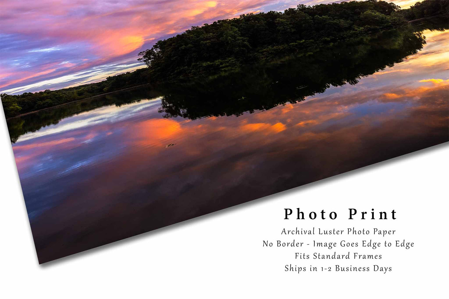 Lake Woodhaven Photography Print | Reflection Picture | Appalachian Wall Art | Tennessee Landscape Photo | Nature Decor | Not Framed