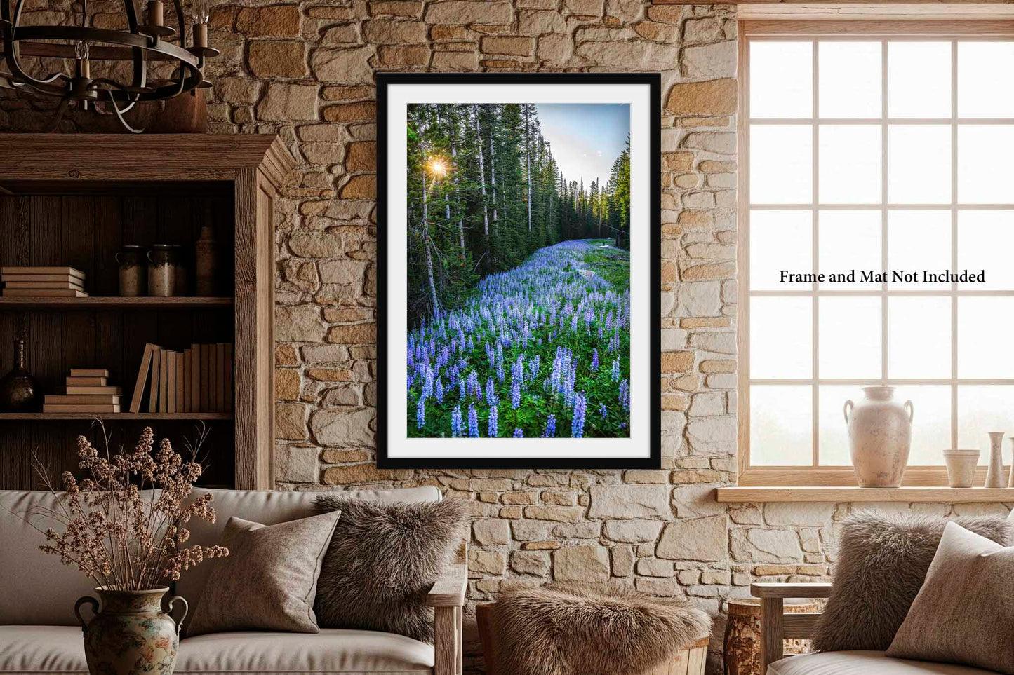 Purple Lupine Photography Print | Vertical Wildflower Picture | Rocky Mountain Forest Wall Art | Montana Landscape Photo | Nature Decor | Unframed