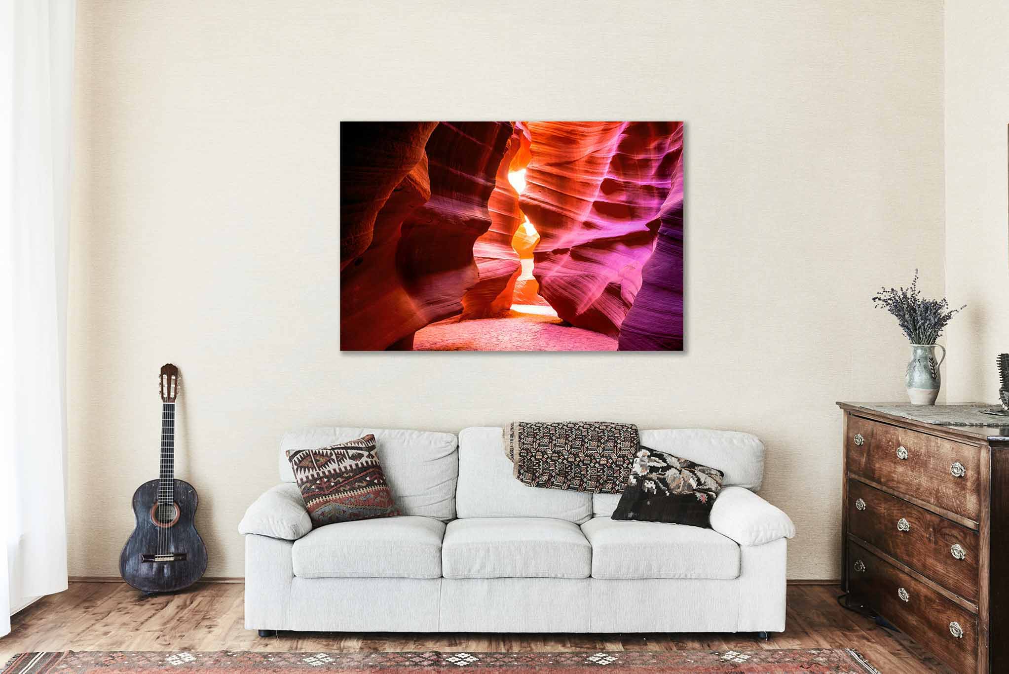 Antelope Canyon Wall Art Print - Arizona Nature Art - Nature and Landscape Art - American Southwest Prints - Square Format Home Decor top