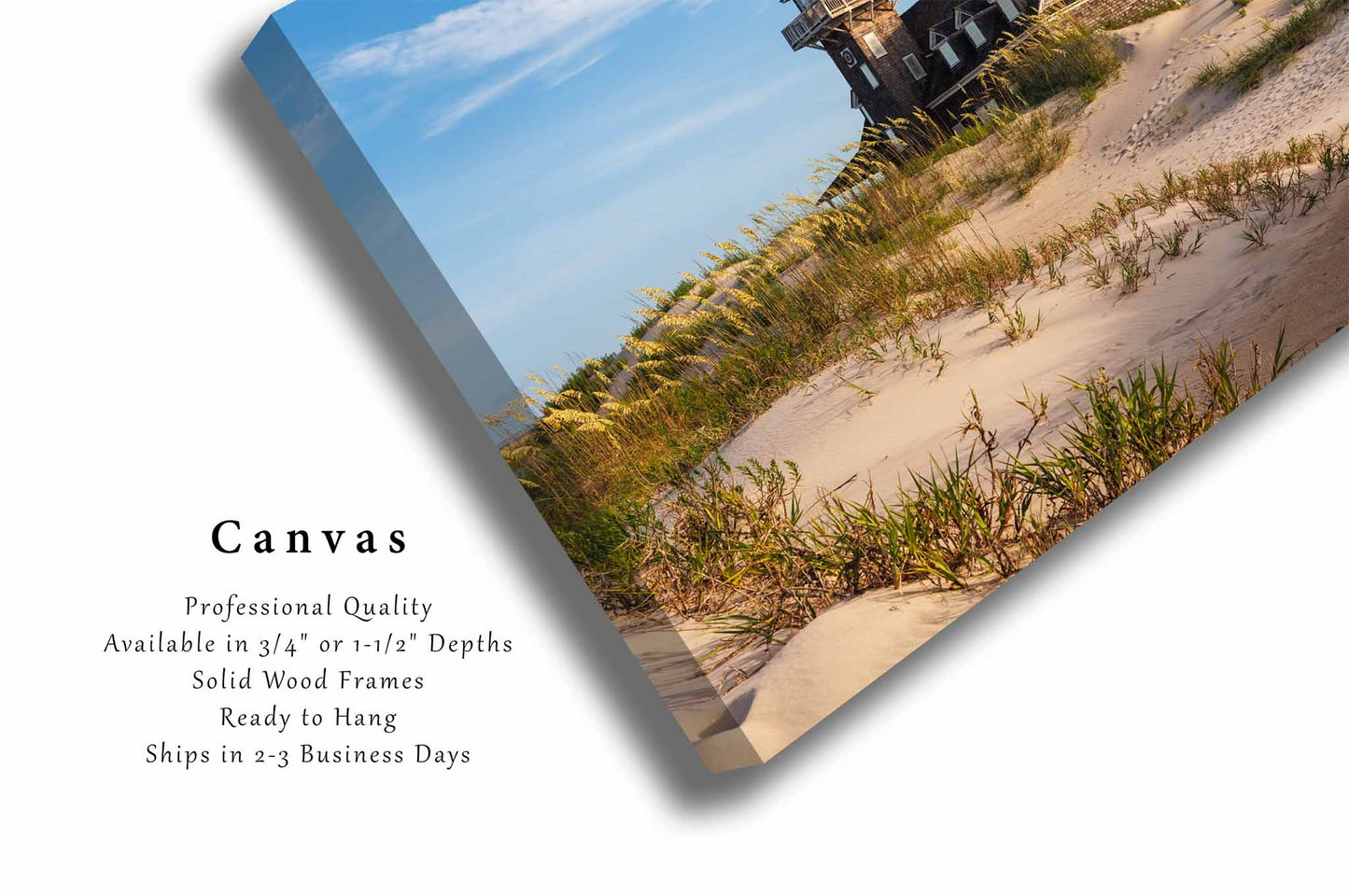 Outer Banks Canvas | Oregon Inlet Life Saving Station Gallery Wrap | North Carolina Beach Photography | Atlantic Coast Wall Art | OBX Coastal Decor | Ready to Hang