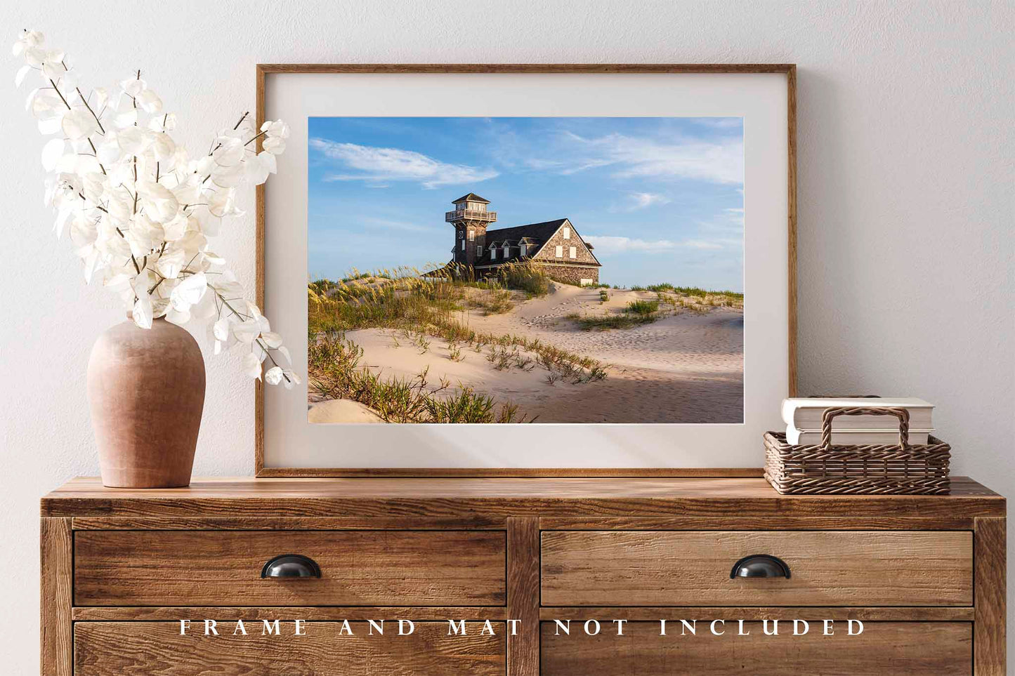 Outer Banks Photography Print | Oregon Inlet Life Saving Station Picture | North Carolina Beach Wall Art | Atlantic Coast Photo | OBX Coastal Decor | Not Framed