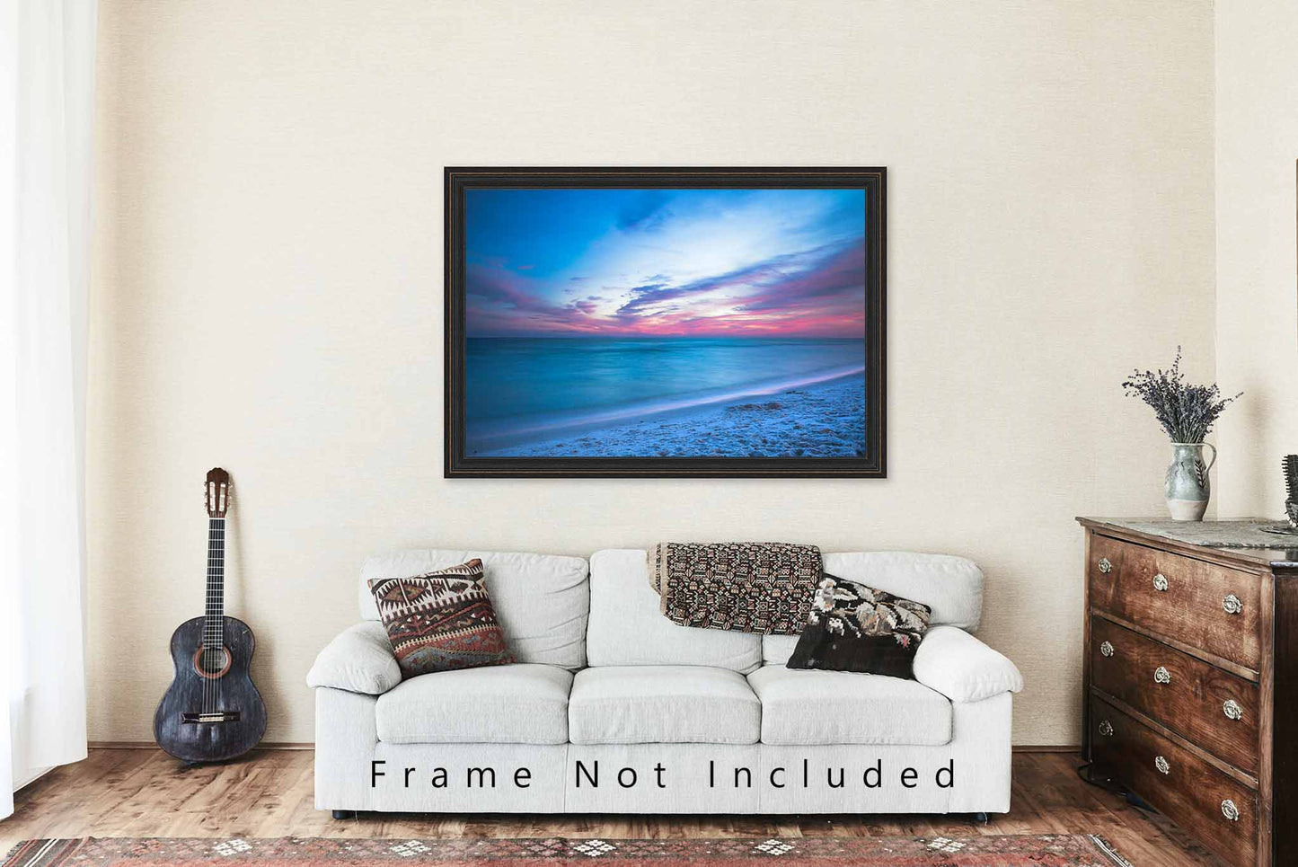 Coastal Photography Print (Not Framed) Picture of Scenic Sunset over Beach along Emerald Coast near Destin Florida Seascape Wall Art Gulf Coast Decor