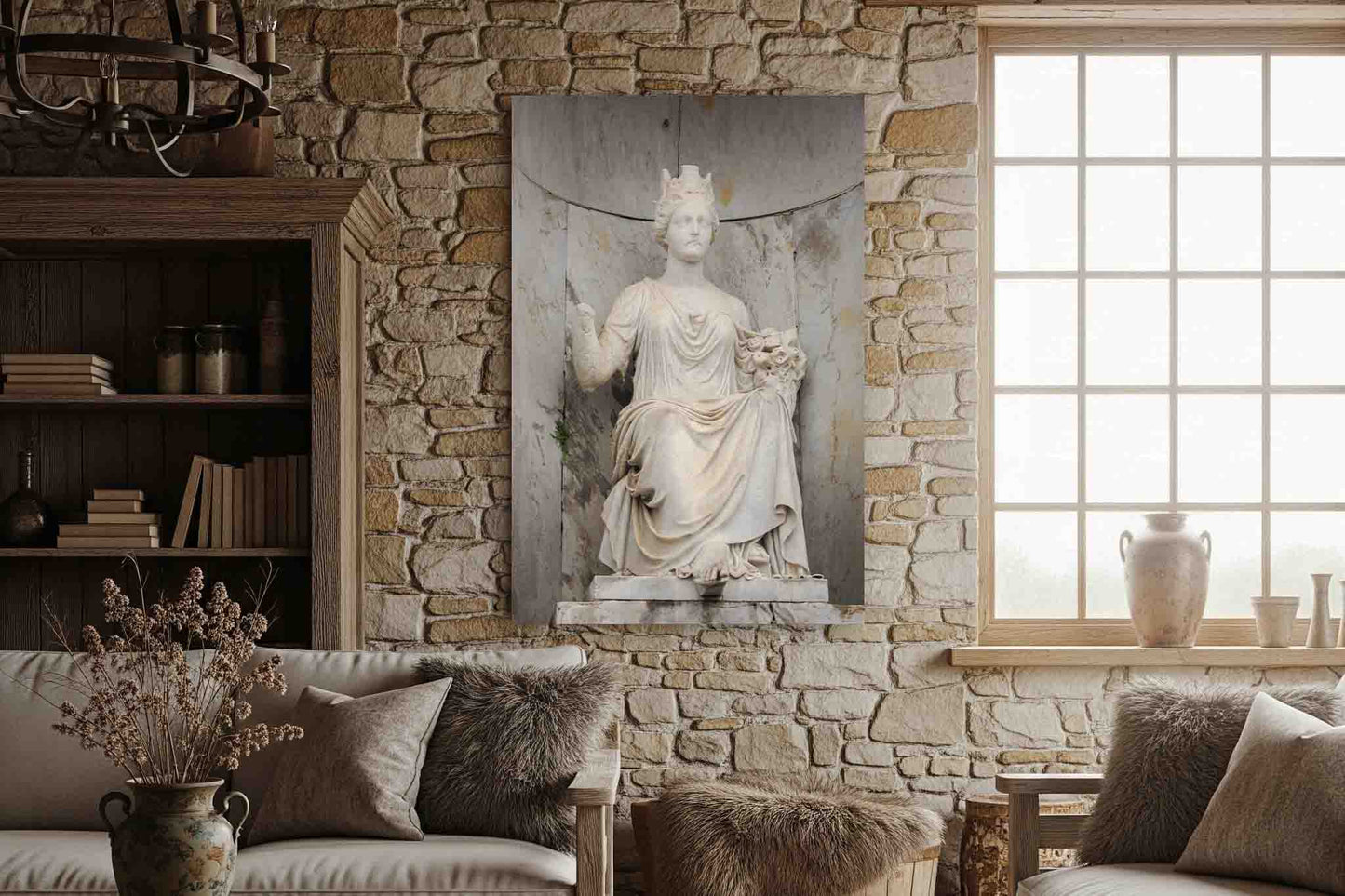 Cemetery Statue in New Orleans Louisiana Metal Print Wall Art | Gothic Photography NOLA Decor