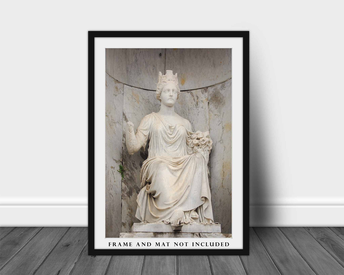 Cemetery Statue in New Orleans Louisiana Photo Print (Unframed) | Gothic Wall Art NOLA Decor