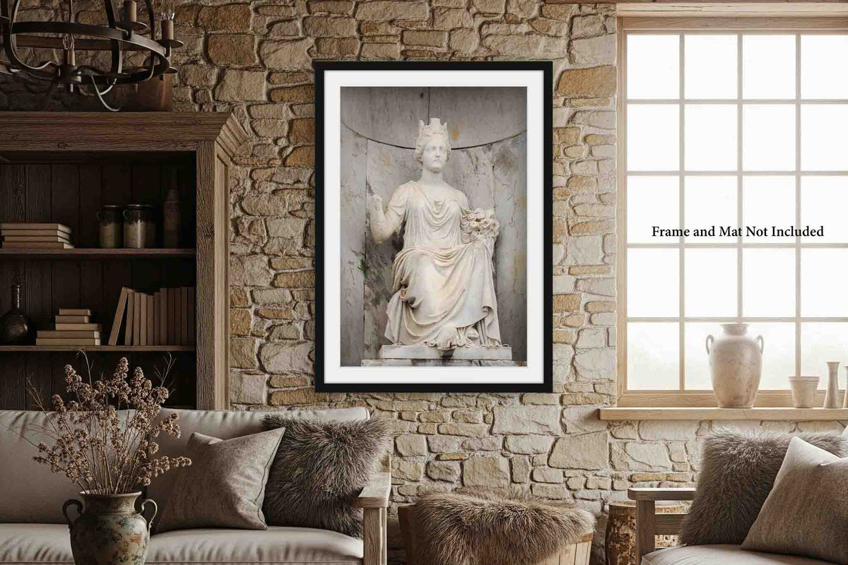Cemetery Statue in New Orleans Louisiana Photo Print (Unframed) | Gothic Wall Art NOLA Decor