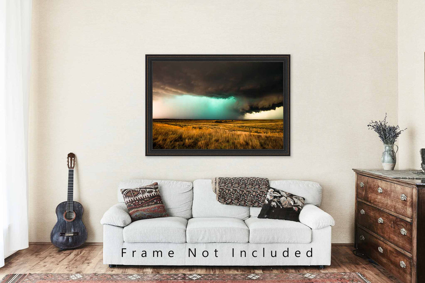 Storm Photography Print | Thunderstorm Picture | Great Plains Wall Art | Texas Photo | Weather Decor | Not Framed