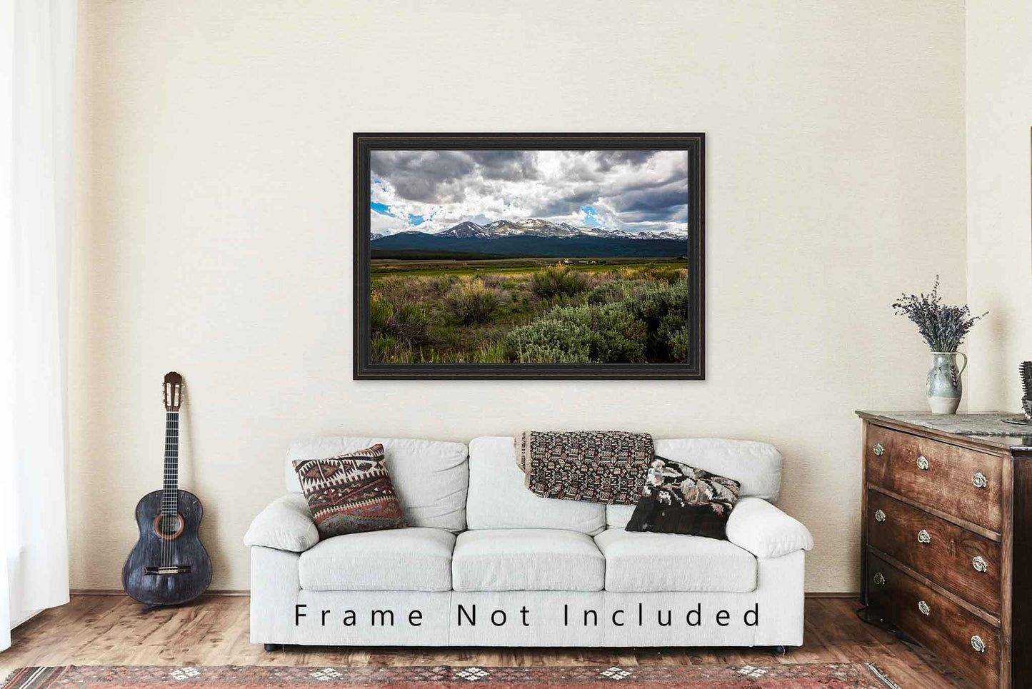 Western Landscape Photography Print - Picture of Mount Massive on Summer Day near Leadville Colorado - Rocky Mountain Wall Art Photo Artwork