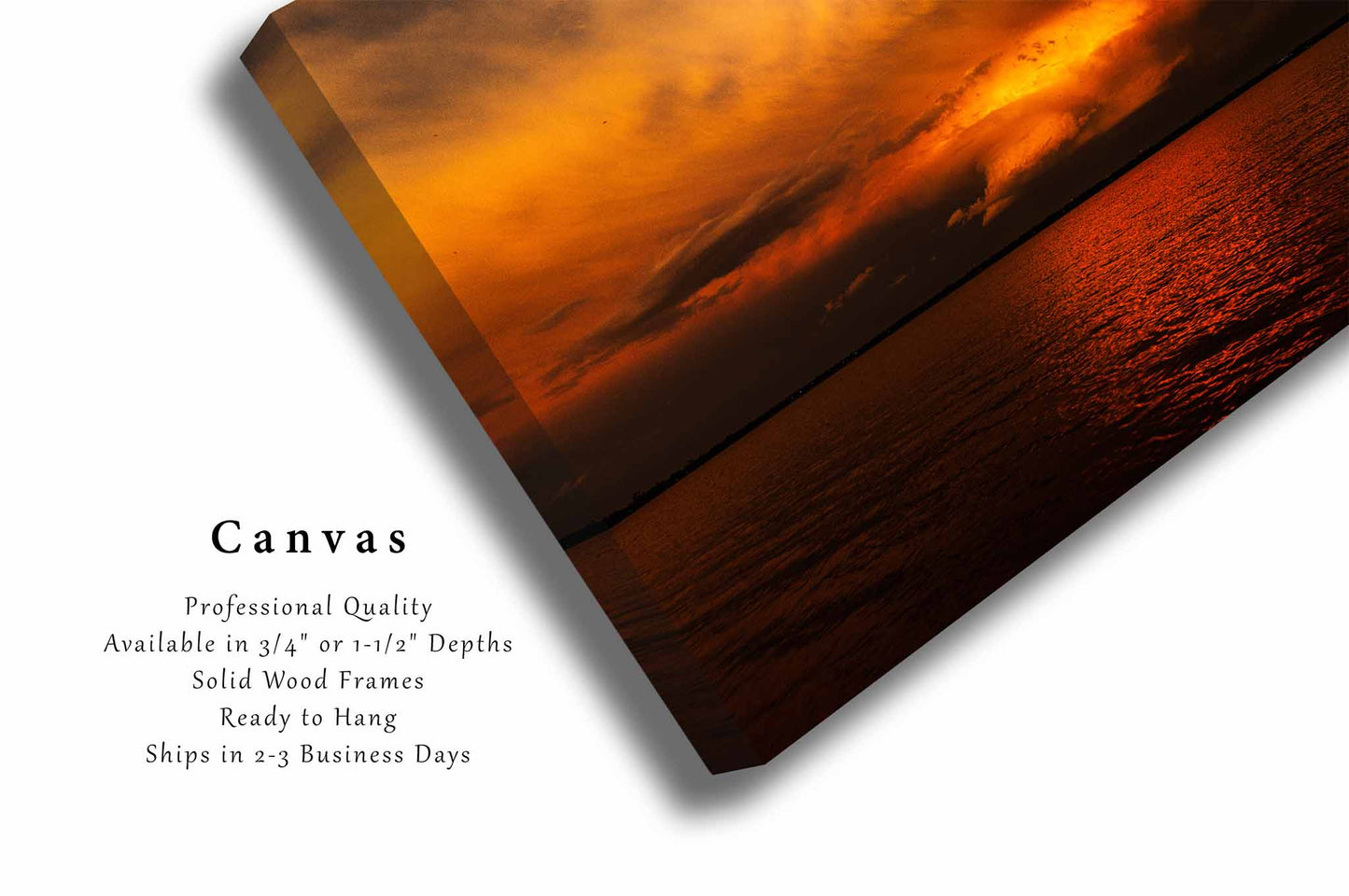 Lake Overholser Canvas | Sunset Storm Gallery Wrap | Thunderstorm Photography | Oklahoma City Landscape Wall Art | Weather Decor | Ready to Hang