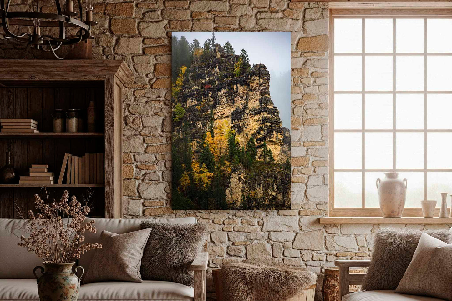 Spearfish Canyon Canvas | Vertical Black Hills Gallery Wrap | Western Landscape Photography | South Dakota Wall Art | Nature Decor | Ready to Hang