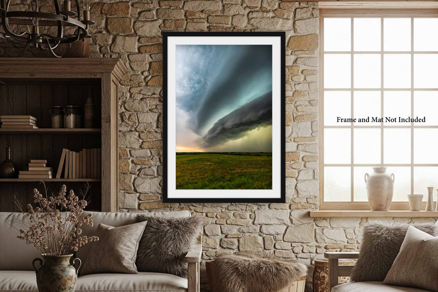 Make Way | Supercell Thunderstorm Shelf Cloud Photography Print | Vertical Oklahoma Weather Wall Art | Unframed
