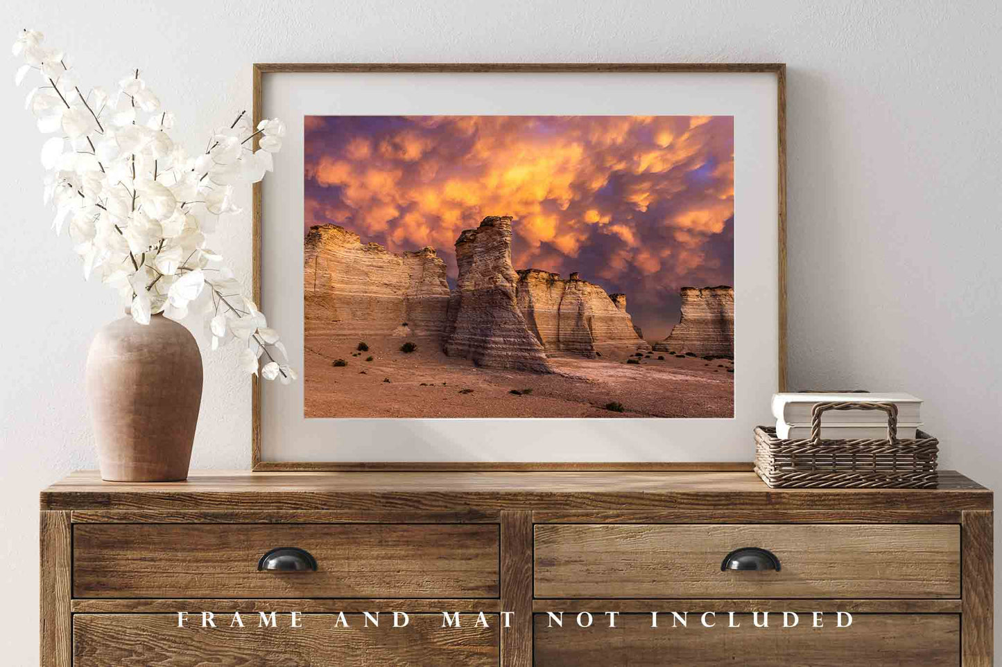 Great Plains Photo Print | Monument Rocks Picture | Kansas Wall Art | Landscape Photography | Nature Decor