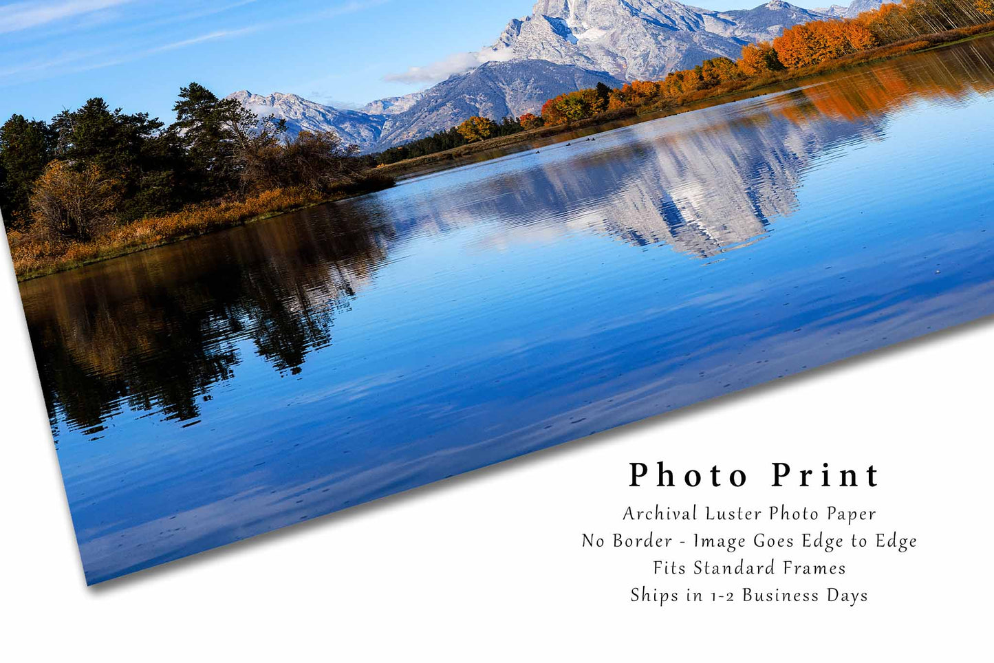 Grand Teton National Park Photography Print | Mount Moran Picture | Snake River Wall Art | Wyoming Photo | Rocky Mountain Decor | Not Framed