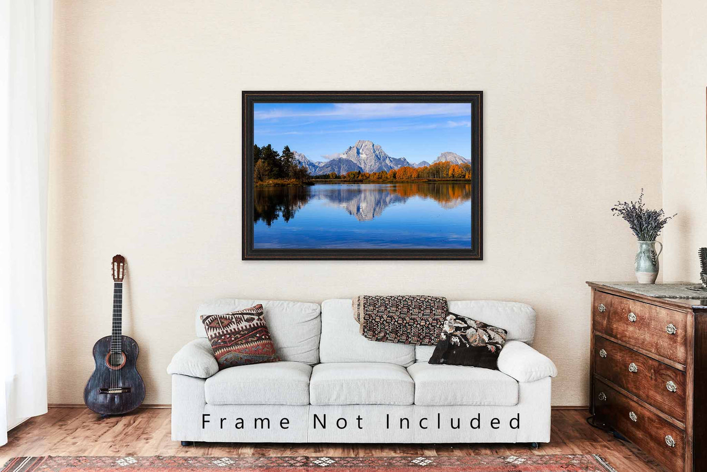 Grand Teton National Park Photography Print | Mount Moran Picture | Snake River Wall Art | Wyoming Photo | Rocky Mountain Decor | Not Framed