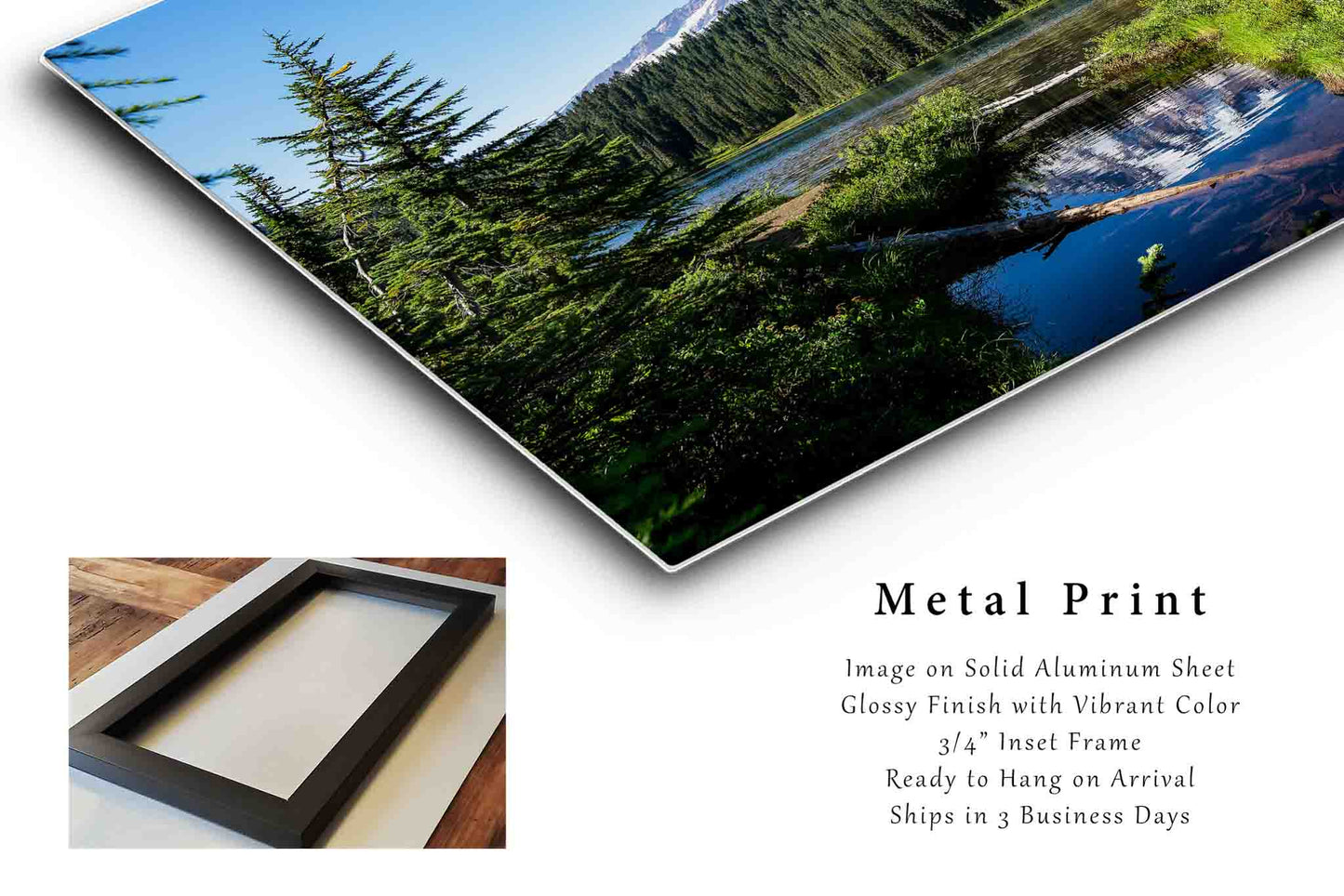 Mount Rainier Metal Print | Pacific Northwest Photo | Cascades Photography | Washington Picture | Nature Decor