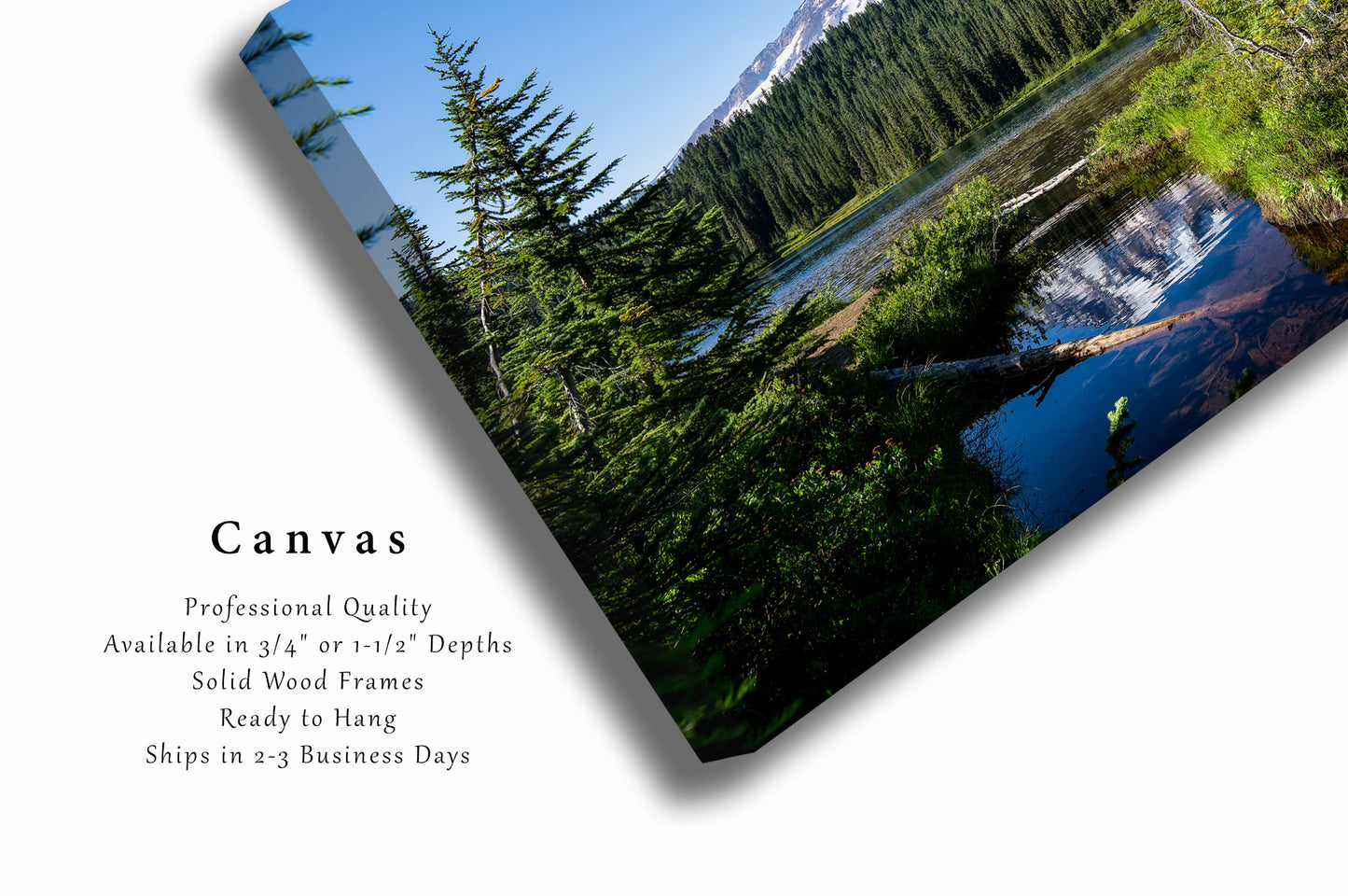 Canvas Wall Art | Mount Rainier Picture | Cascade Mountains Gallery Wrap | Washington Photography | Pacific Northwest Decor