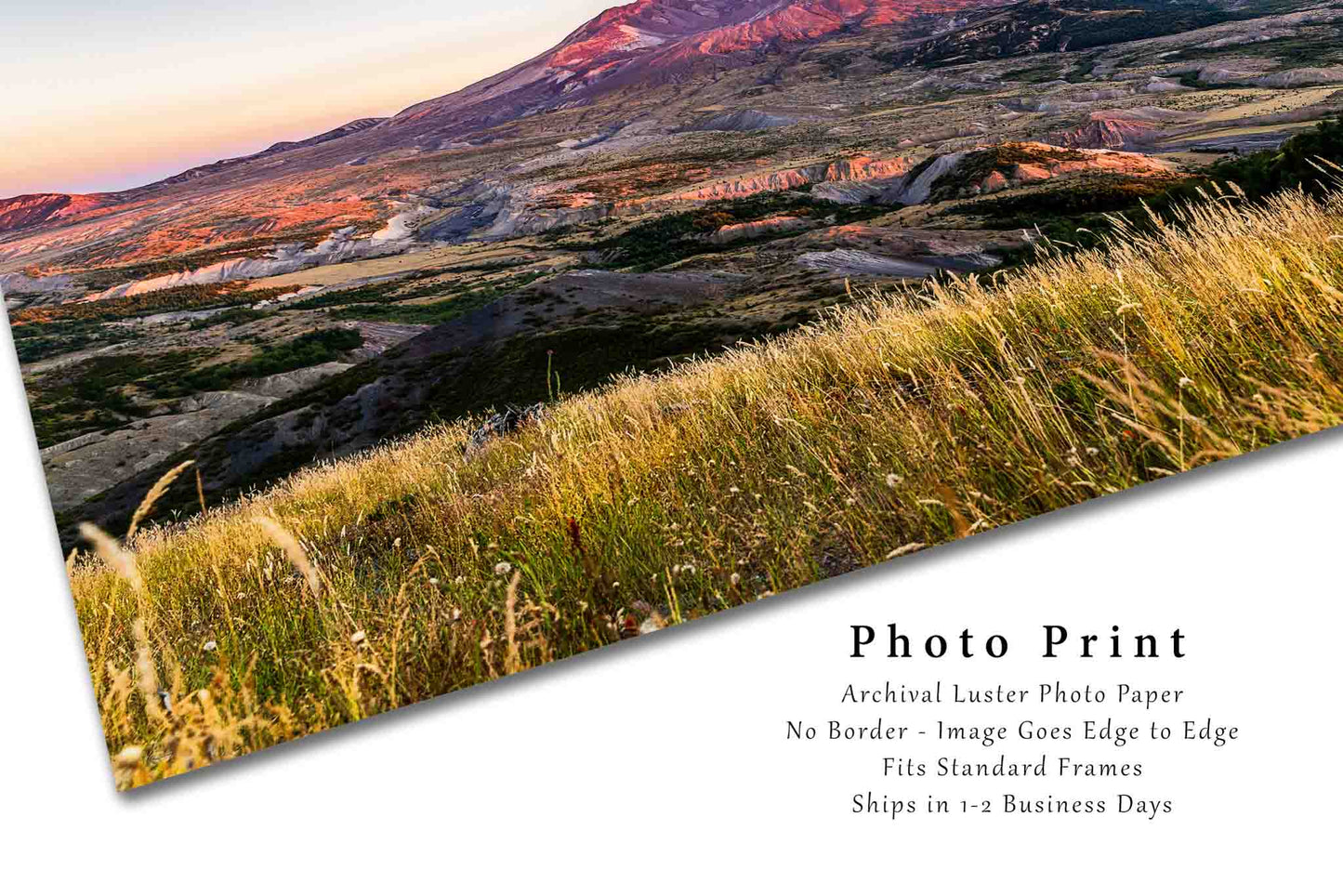 Mount St Helens Photography Print | Pacific Northwest Picture | Washington Wall Art | Cascade Range Photo | Nature Decor | Not Framed
