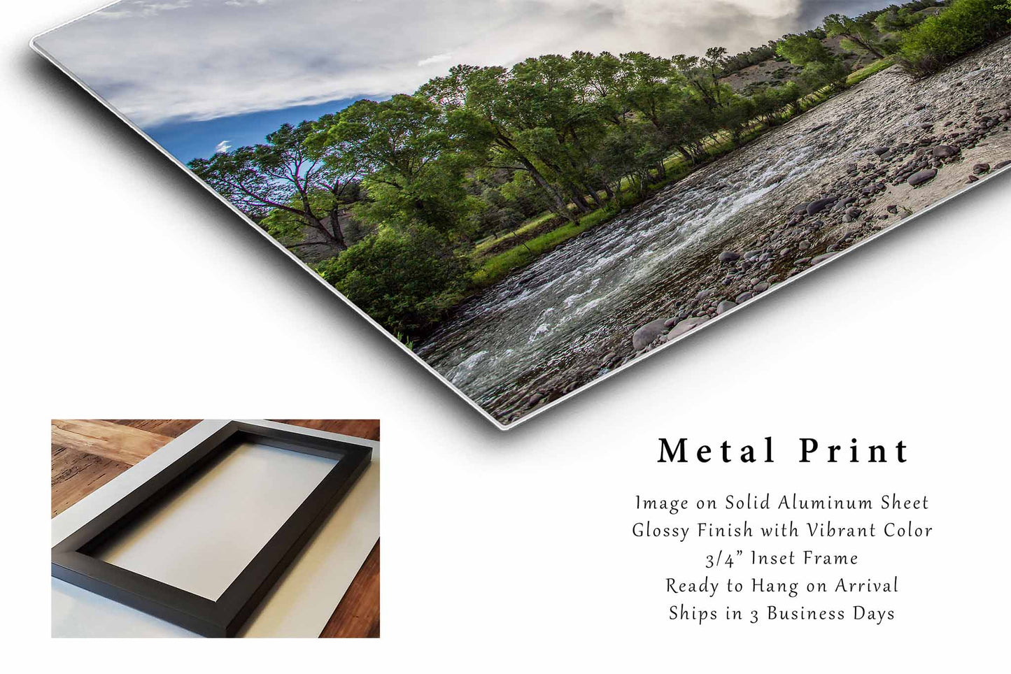 San Juan River Metal Print | Pagosa Springs Photography | Rocky Mountain Wall Art | Colorado Landscape Photo | Nature Decor | Ready to Hang