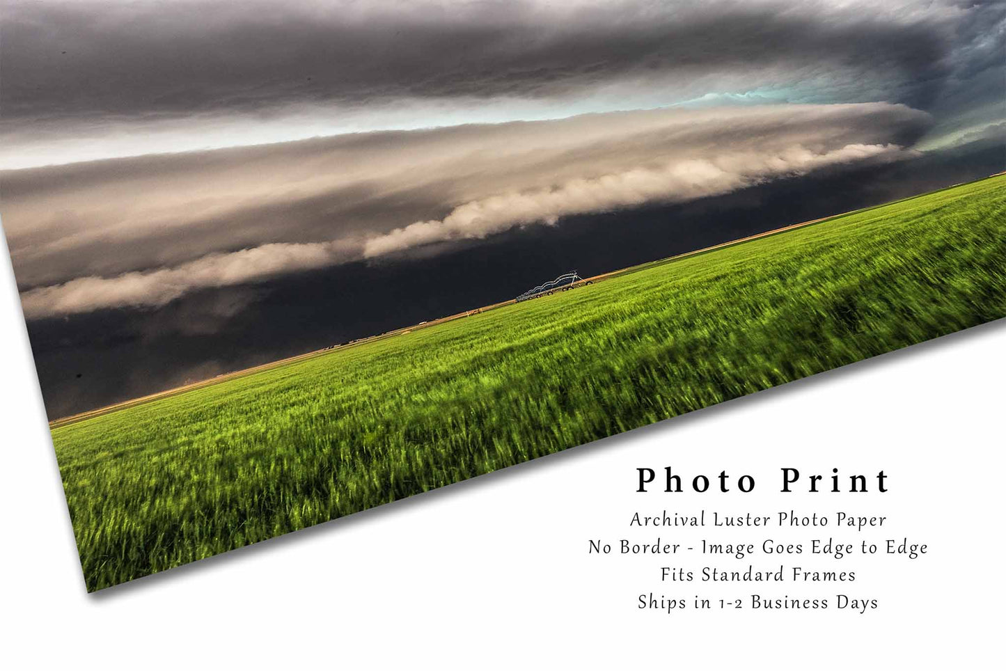 Supercell Thunderstorm Photography Print | Shelf Cloud Picture | Storm Wall Art | Kansas Photo | Weather Decor | Not Framed