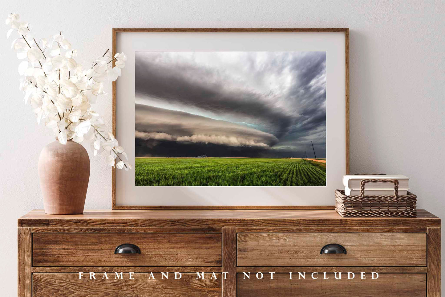 Supercell Thunderstorm Photography Print | Shelf Cloud Picture | Storm Wall Art | Kansas Photo | Weather Decor | Not Framed