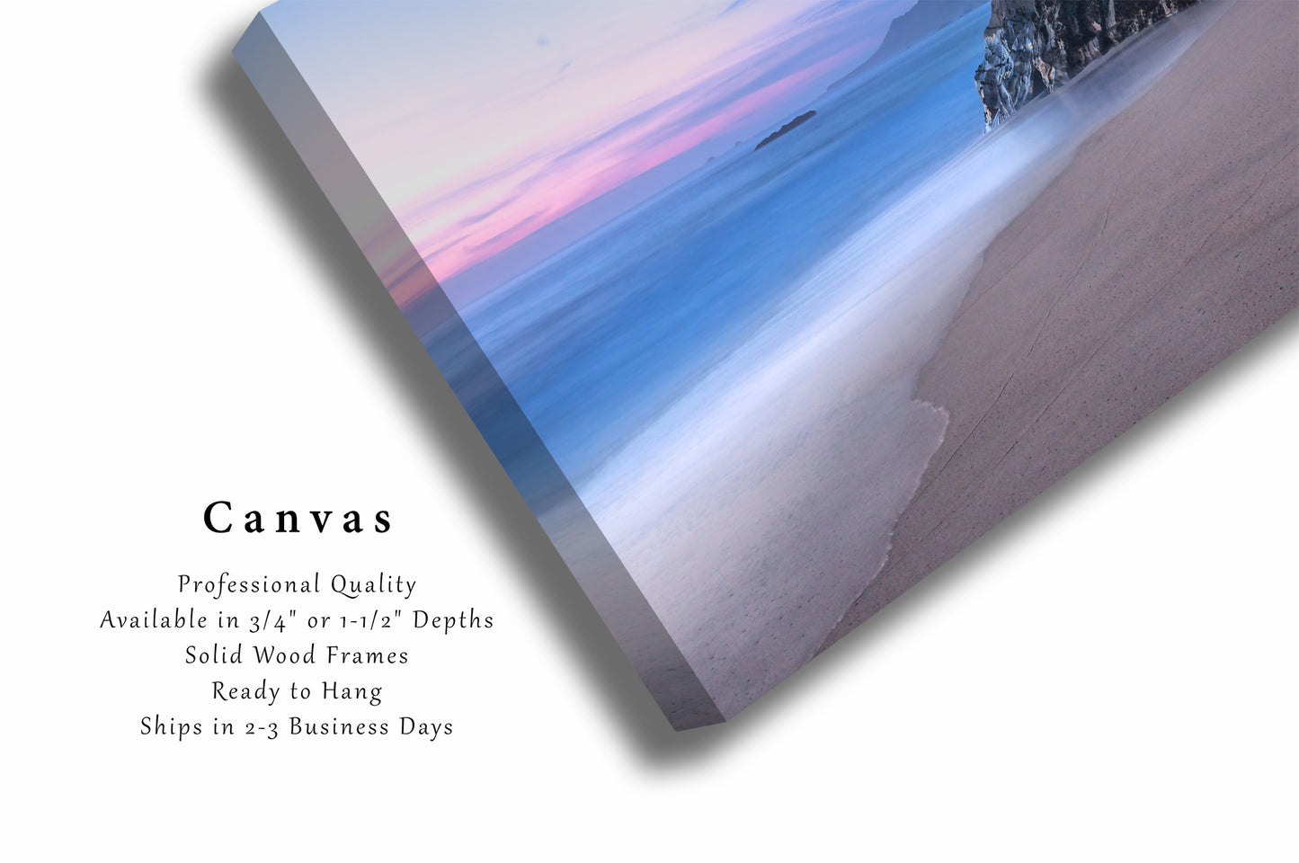 Big Sur Canvas | Serene Beach Sunset Gallery Wrap | West Coast Photography | California Wall Art | Coastal Decor | Ready to Hang