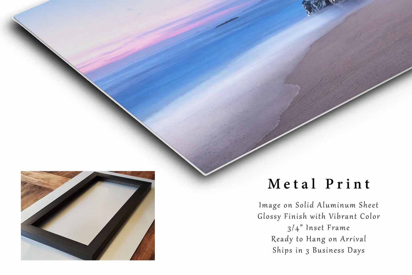 Big Sur Metal Print | Serene Beach Sunset Photography | West Coast Wall Art | California Photo | Coastal Decor | Ready to Hang