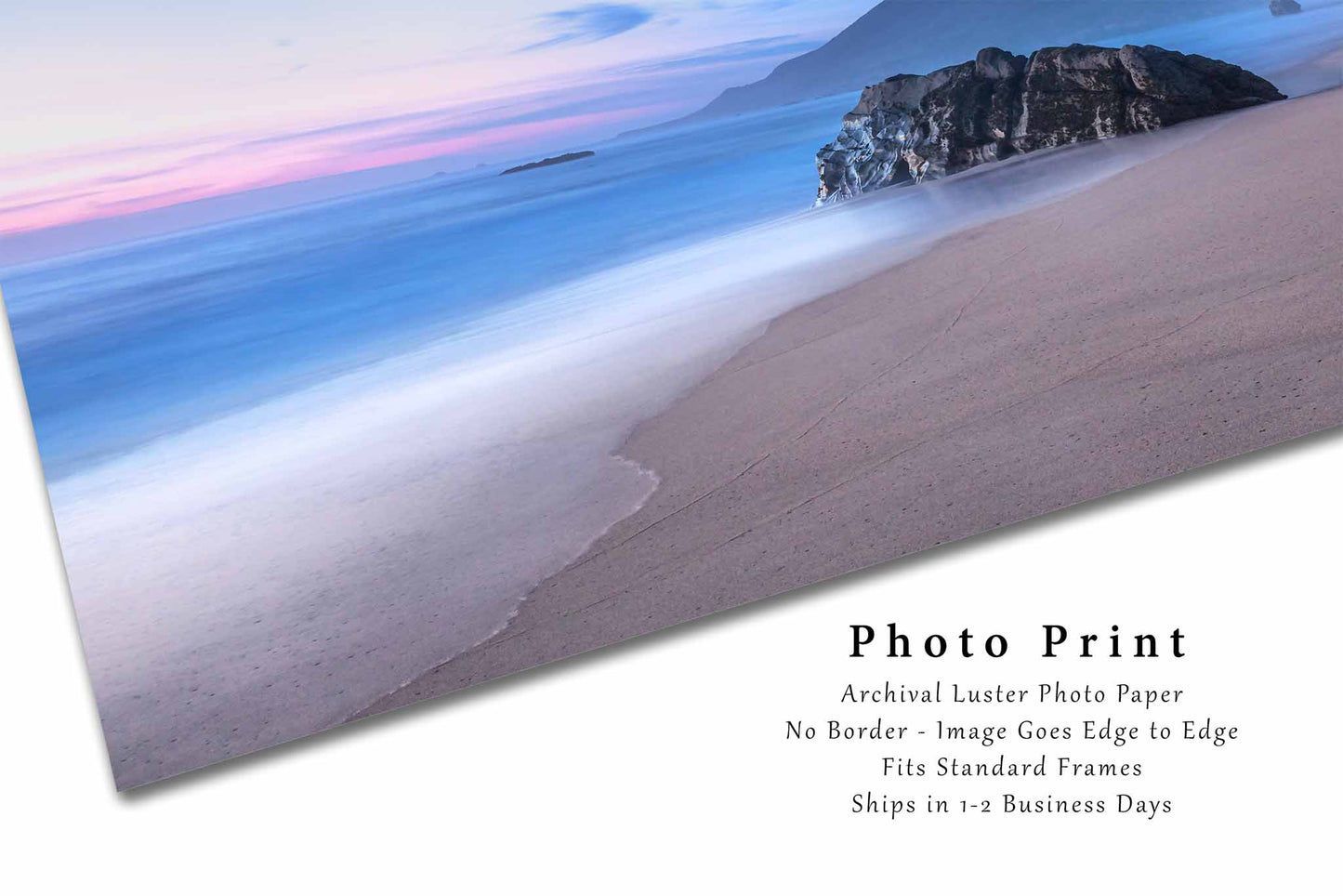 Big Sur Photography Print | Serene Beach Sunset Picture | West Coast Wall Art | California Photo | Coastal Decor | Not Framed