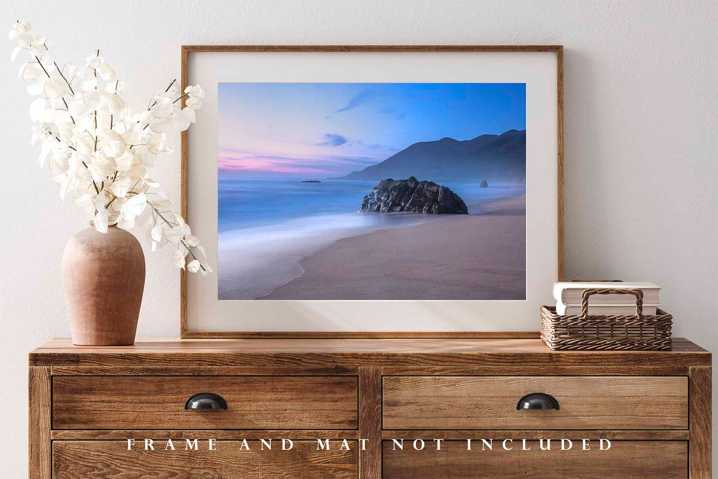 Big Sur Photography Print | Serene Beach Sunset Picture | West Coast Wall Art | California Photo | Coastal Decor | Not Framed