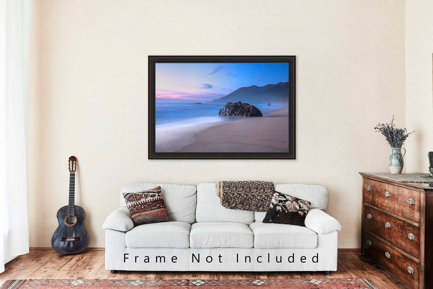 Big Sur Photography Print | Serene Beach Sunset Picture | West Coast Wall Art | California Photo | Coastal Decor | Not Framed