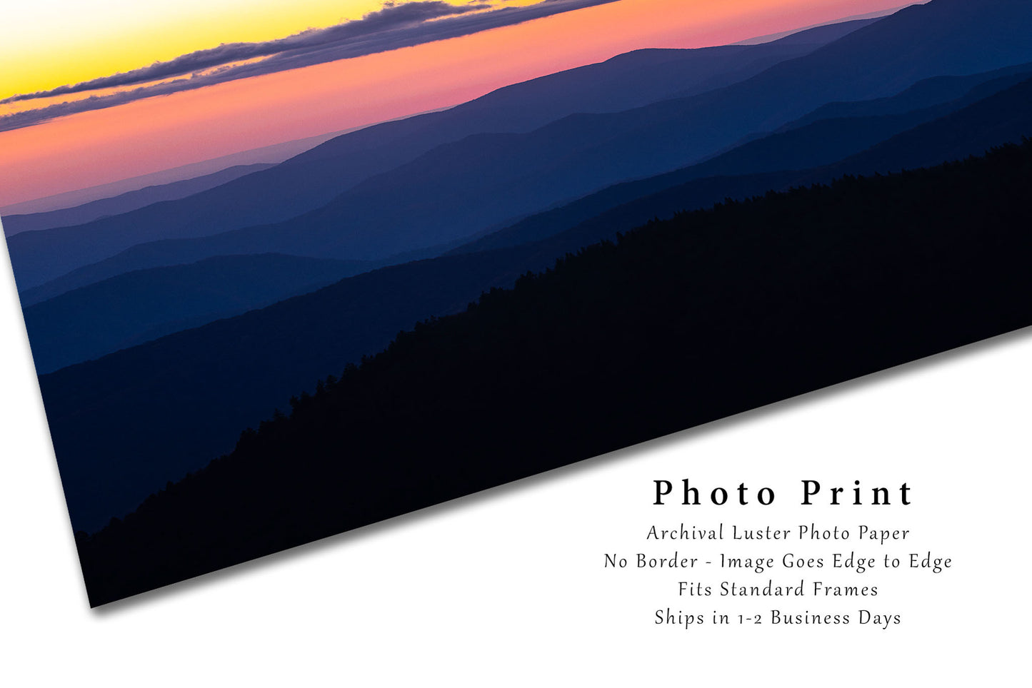 Landscape Photo Print | Appalachian Mountains Picture | North Carolina Wall Art | Clingmans Dome Photography | Great Smoky Mountains Decor