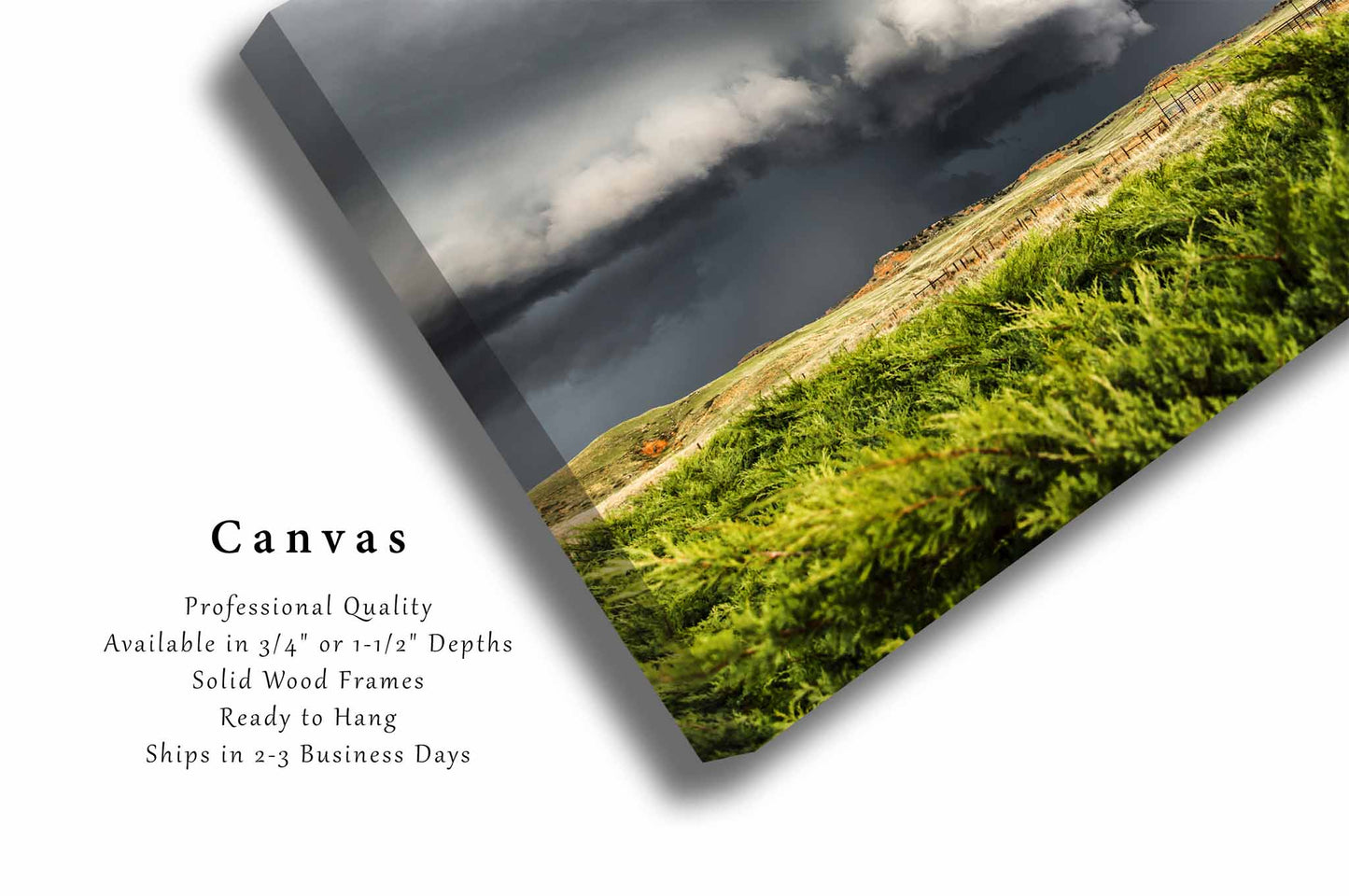 Storm Canvas | Supercell Thunderstorm Gallery Wrap | Prairie Photography | Nebraska Wall Art | Weather Decor | Ready to Hang